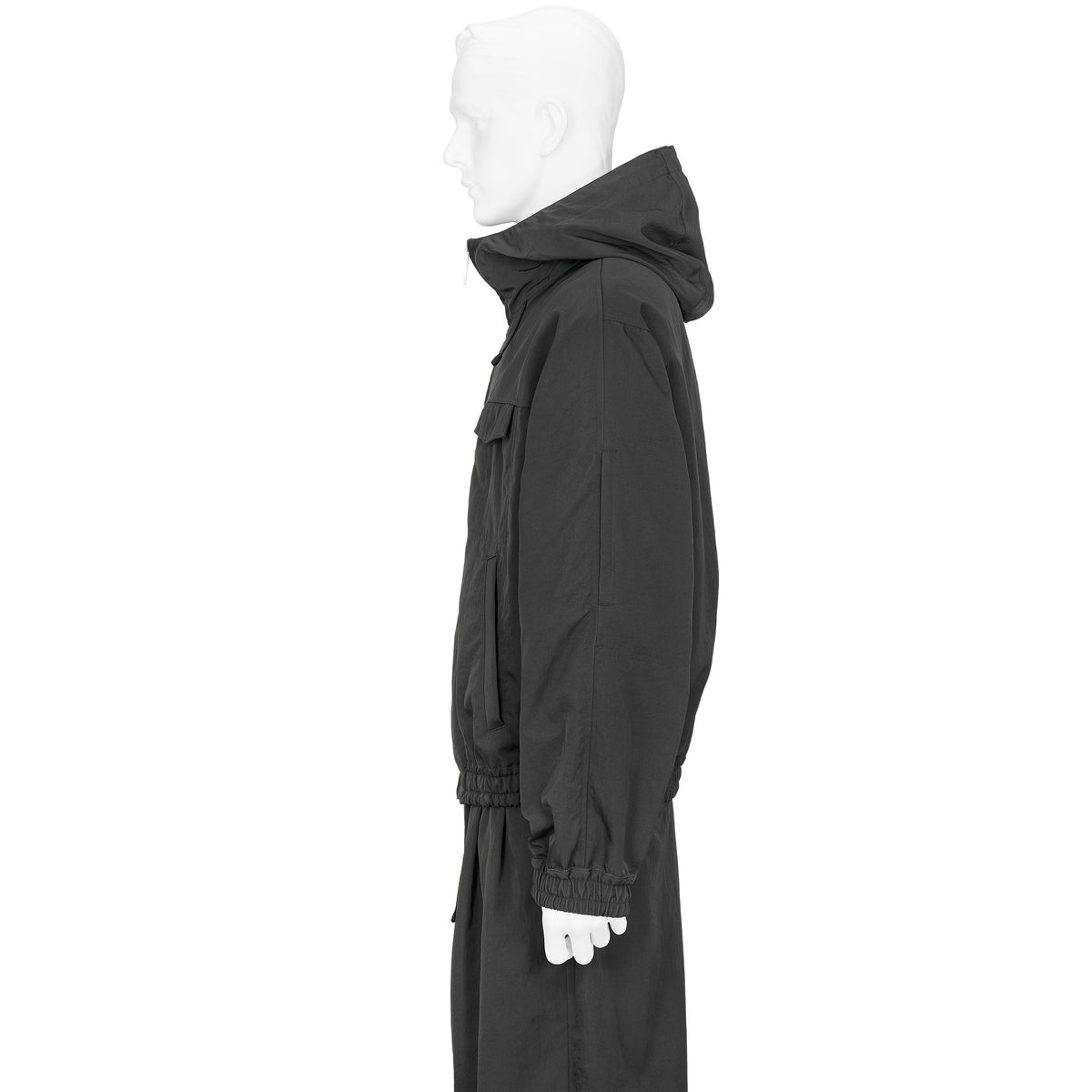 MULTI POCKET HOODED BLOUSON GRAY