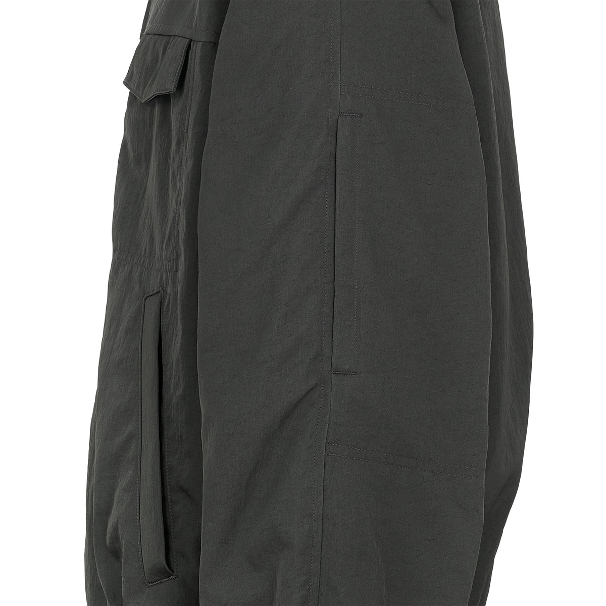 MULTI POCKET HOODED BLOUSON GRAY