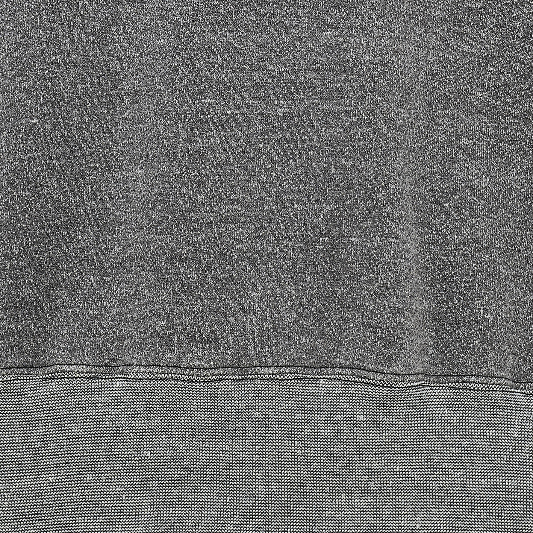 LOT.621 HALF ZIP S/S SWEAT SHIRT FADED HEATHER GRAY