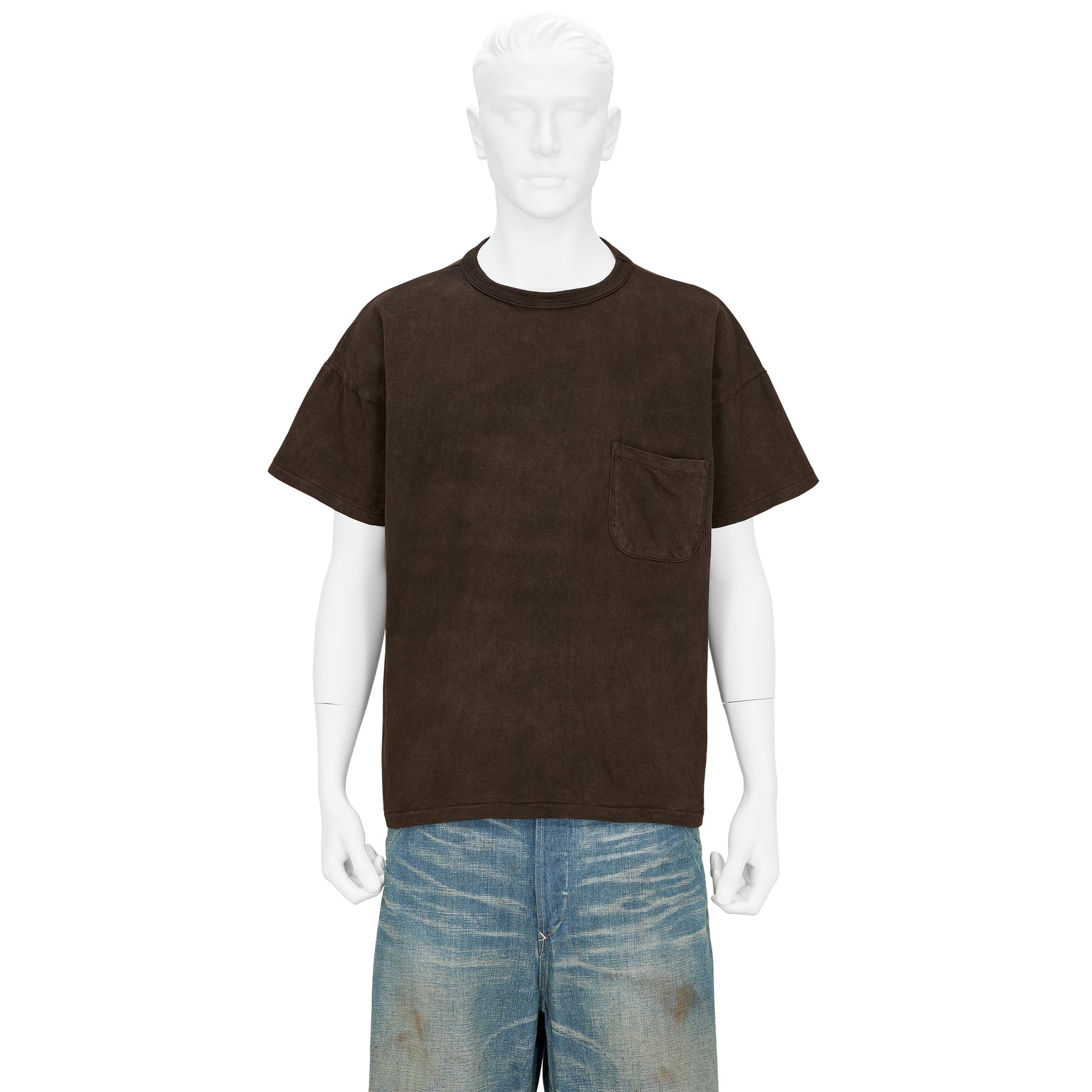 LOT.601 TEE SHIRT MUD DYED BROWN