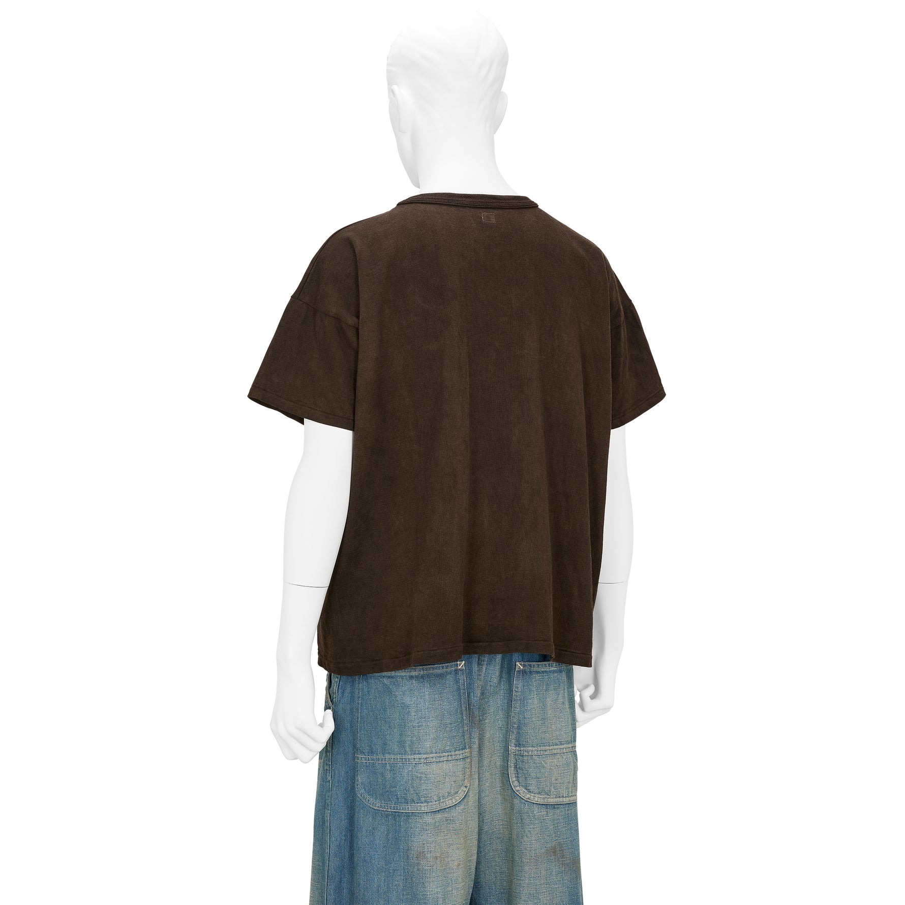LOT.601 TEE SHIRT MUD DYED BROWN