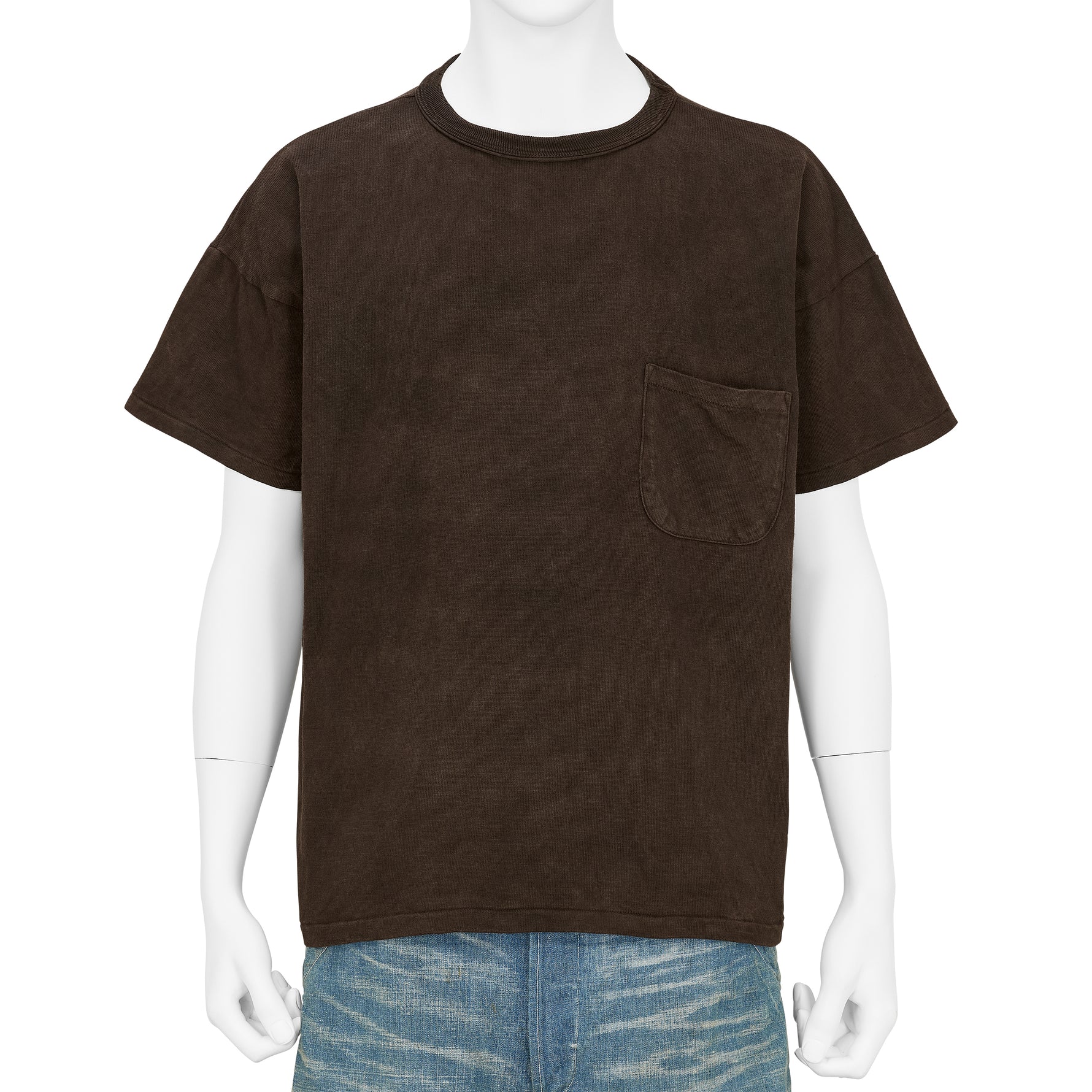 LOT.601 TEE SHIRT MUD DYED BROWN