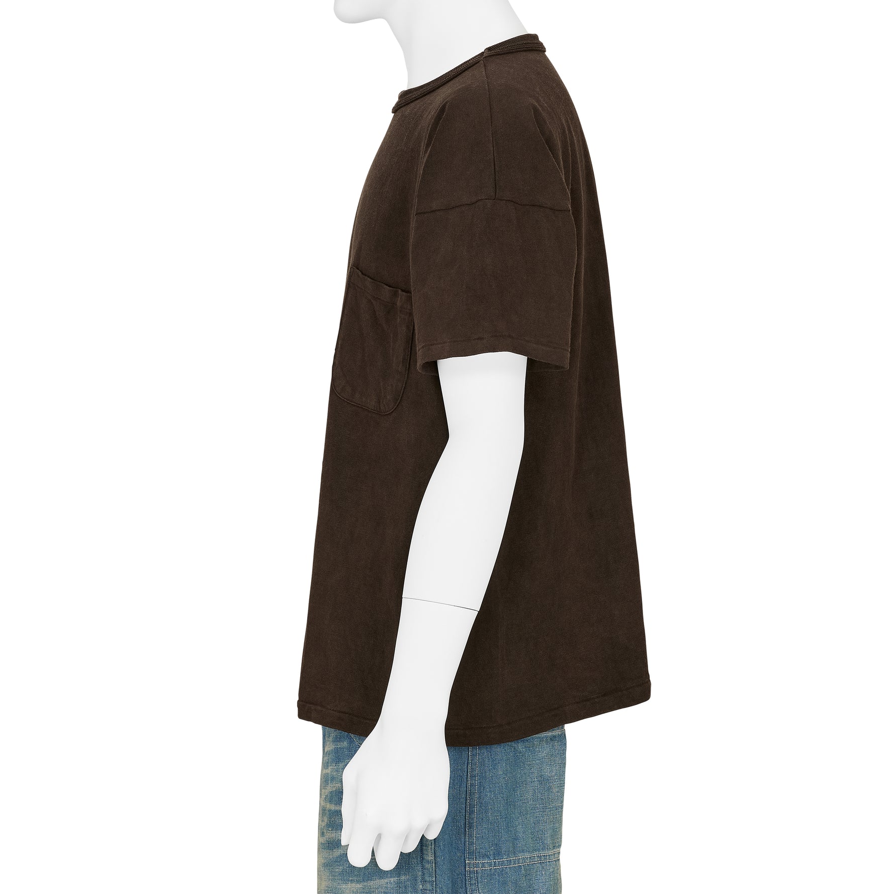 LOT.601 TEE SHIRT MUD DYED BROWN
