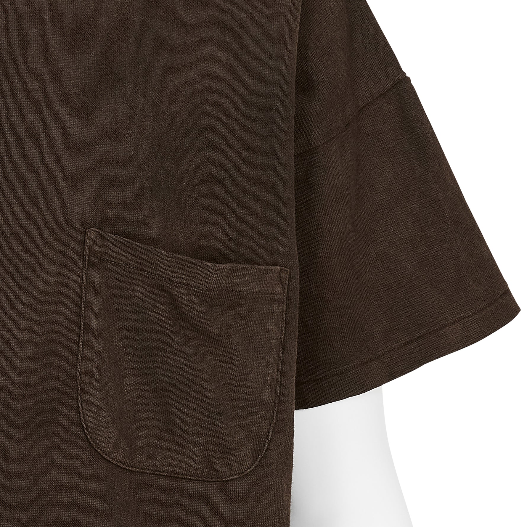 LOT.601 TEE SHIRT MUD DYED BROWN