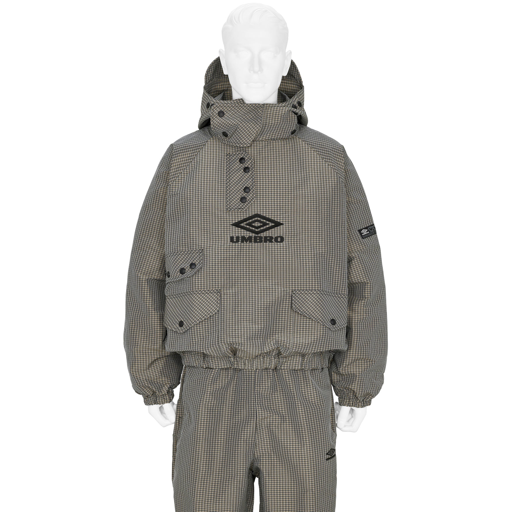 SMOCK CHECK ANORAK BEIGE