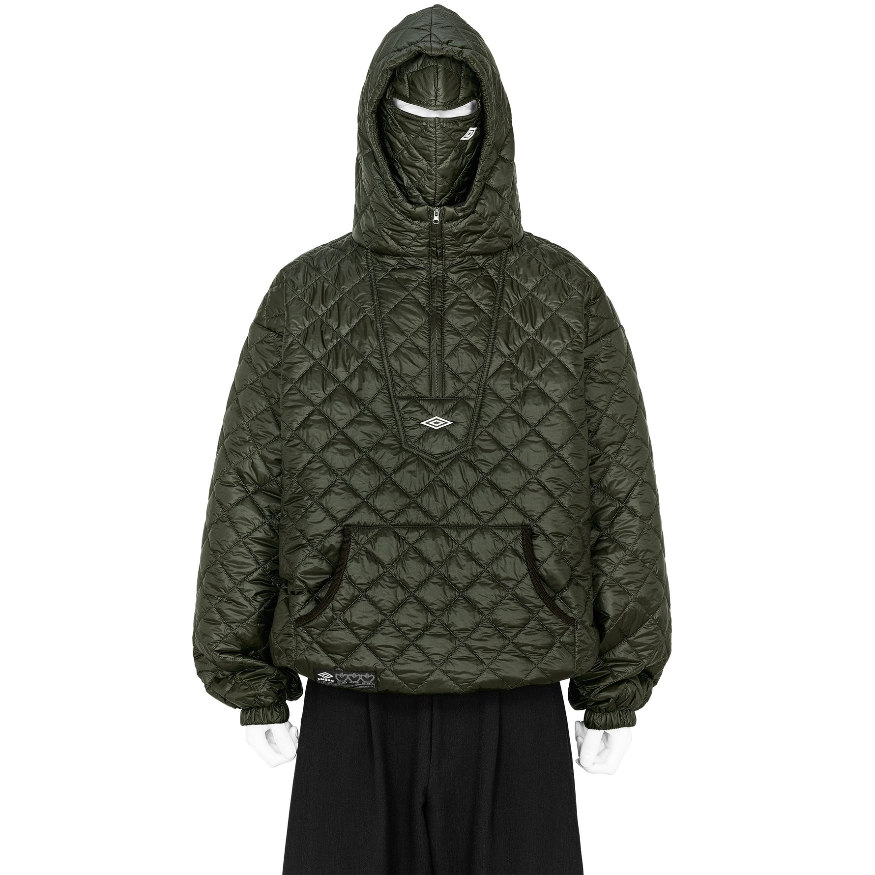 MASKED DIAMOND ANORAK DARK OLIVE