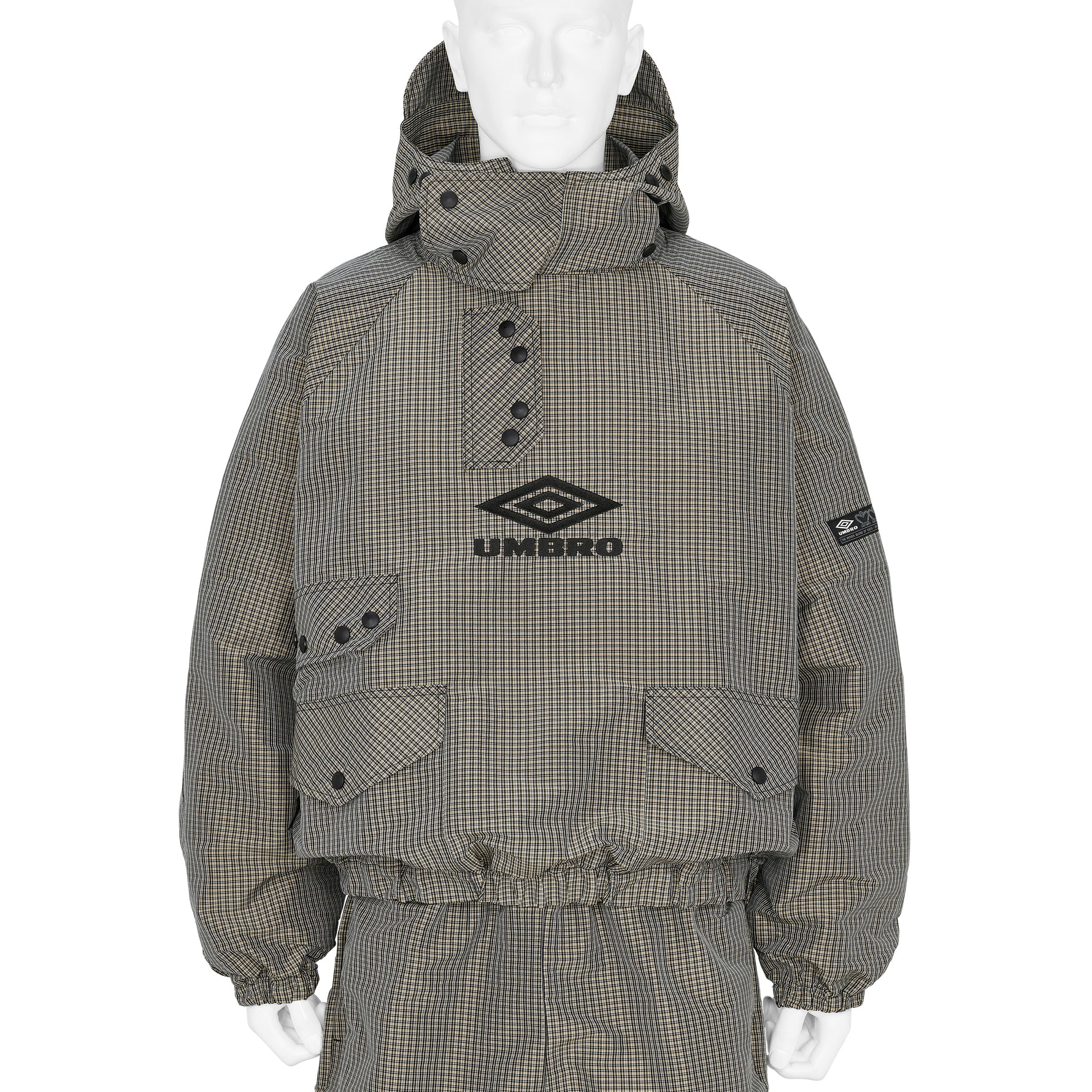 SMOCK CHECK ANORAK BEIGE