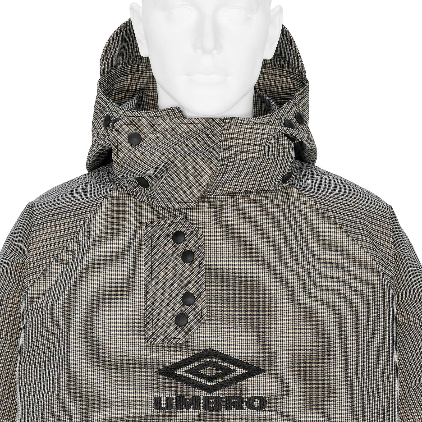 SMOCK CHECK ANORAK BEIGE