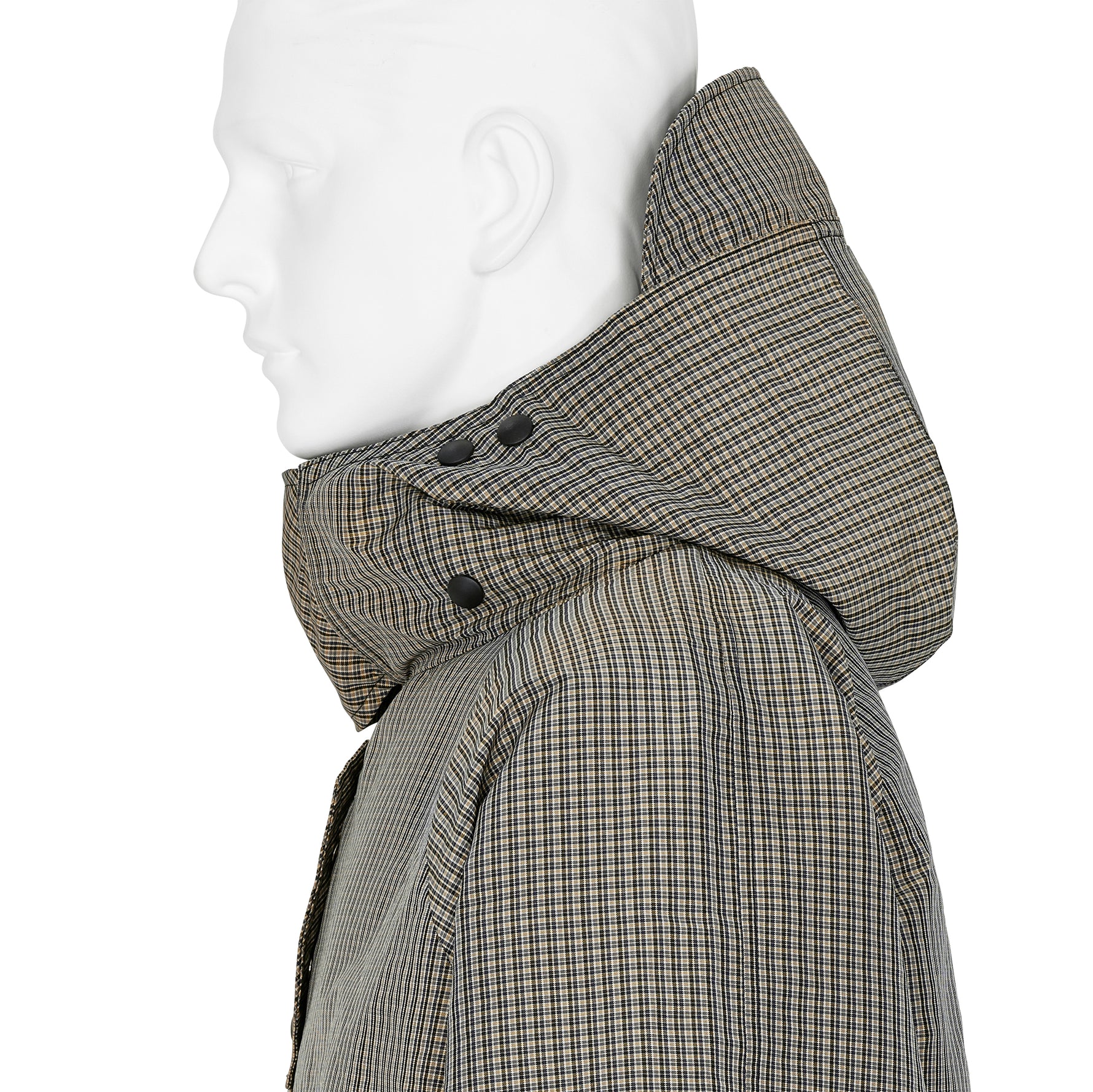 SMOCK CHECK ANORAK BEIGE