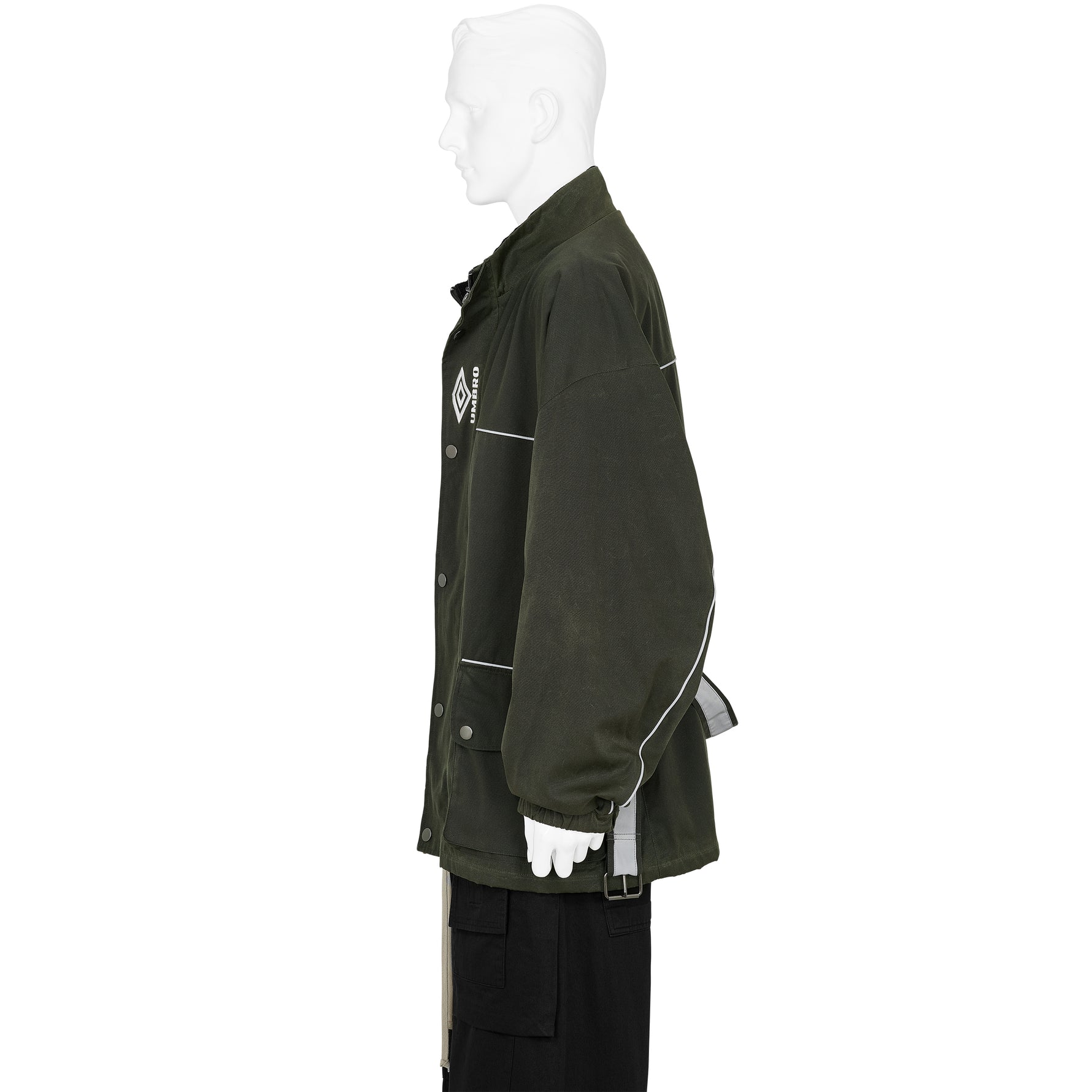 TRAINER WAXED JACKET DARK OLIVE