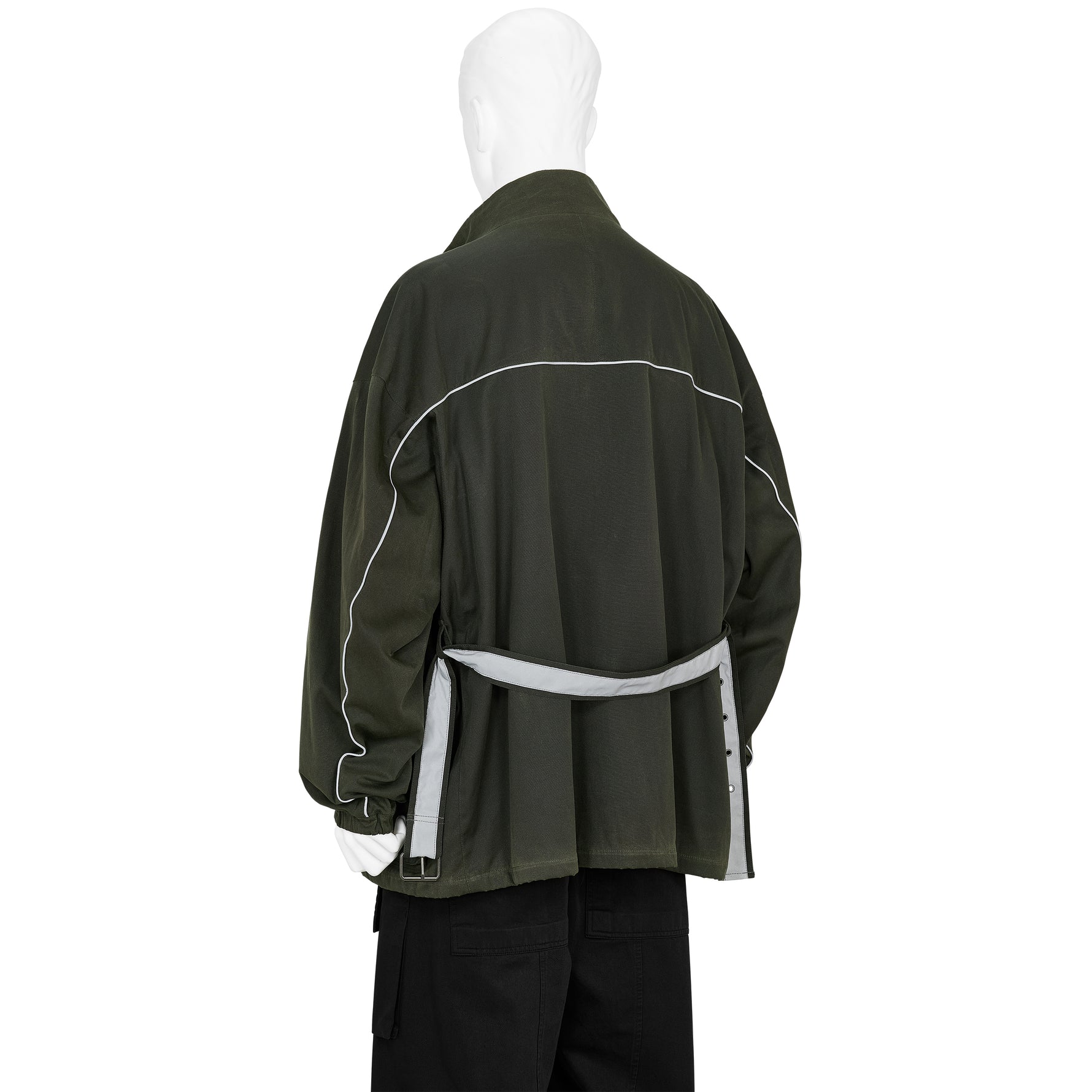 TRAINER WAXED JACKET DARK OLIVE