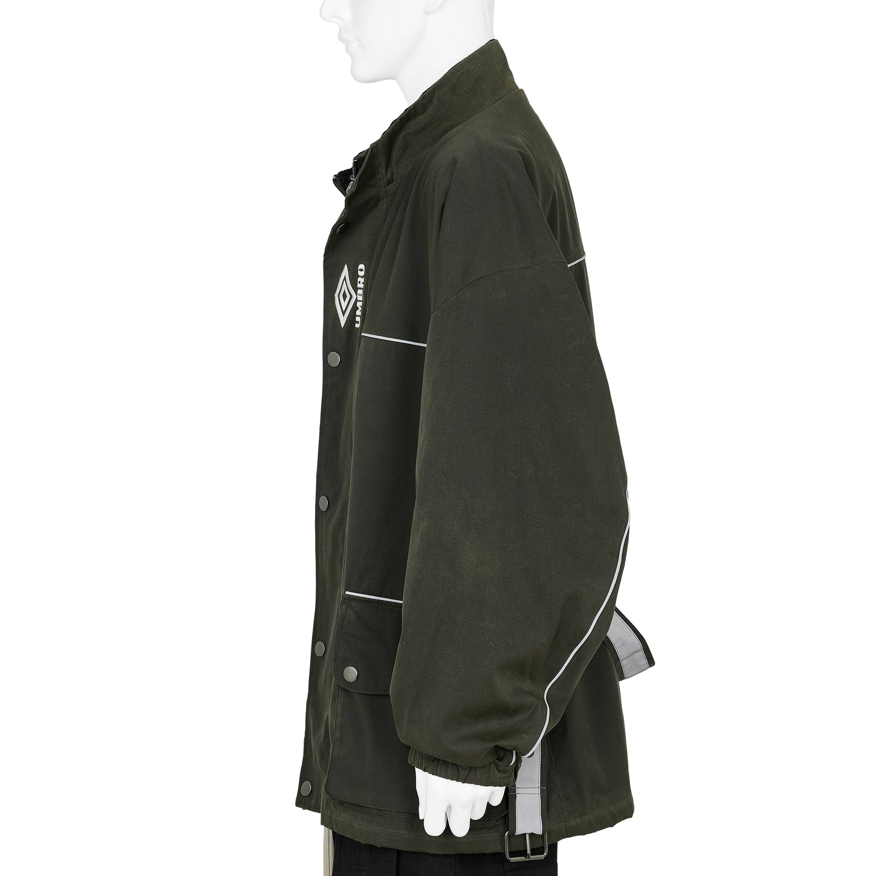 TRAINER WAXED JACKET DARK OLIVE