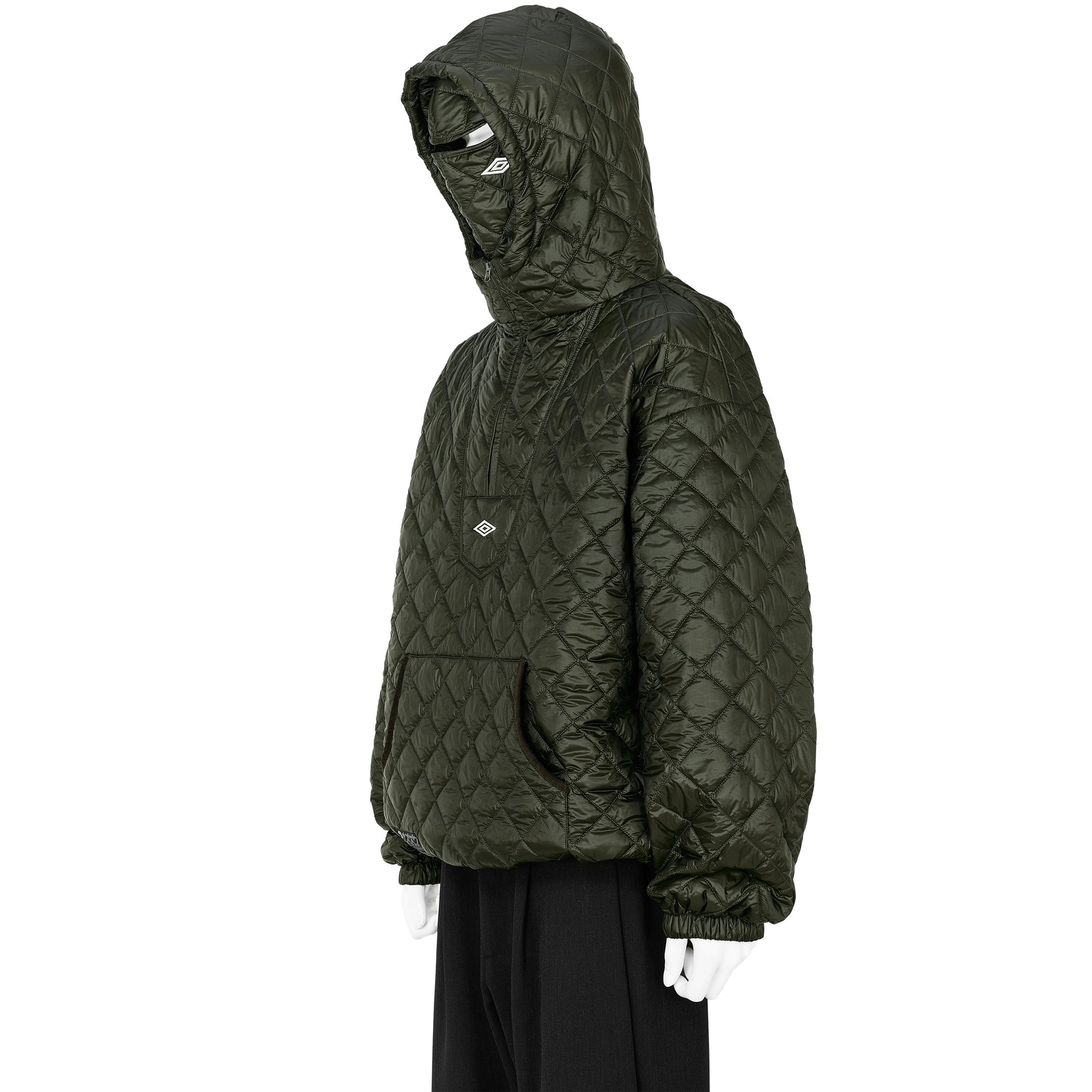 MASKED DIAMOND ANORAK DARK OLIVE