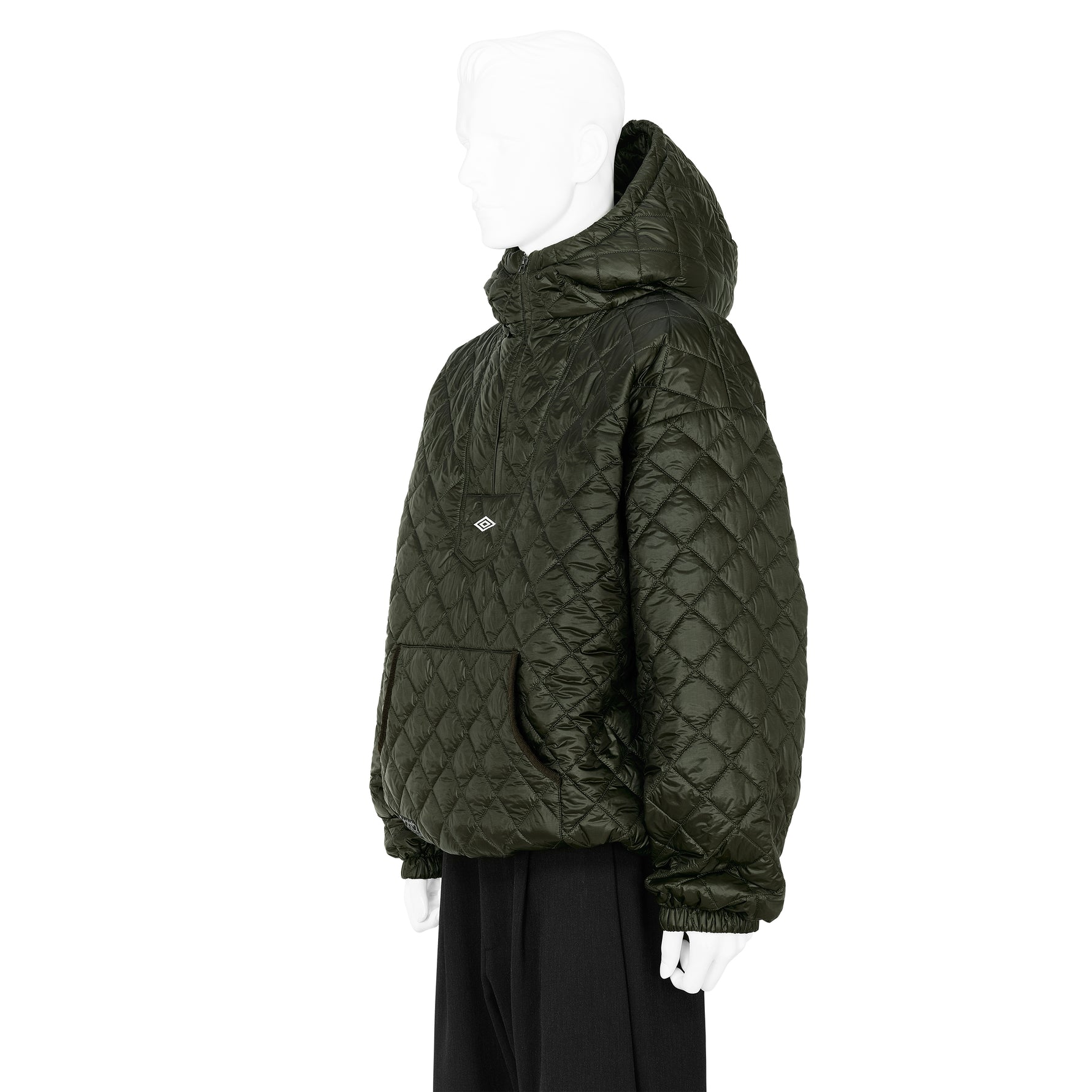 MASKED DIAMOND ANORAK DARK OLIVE