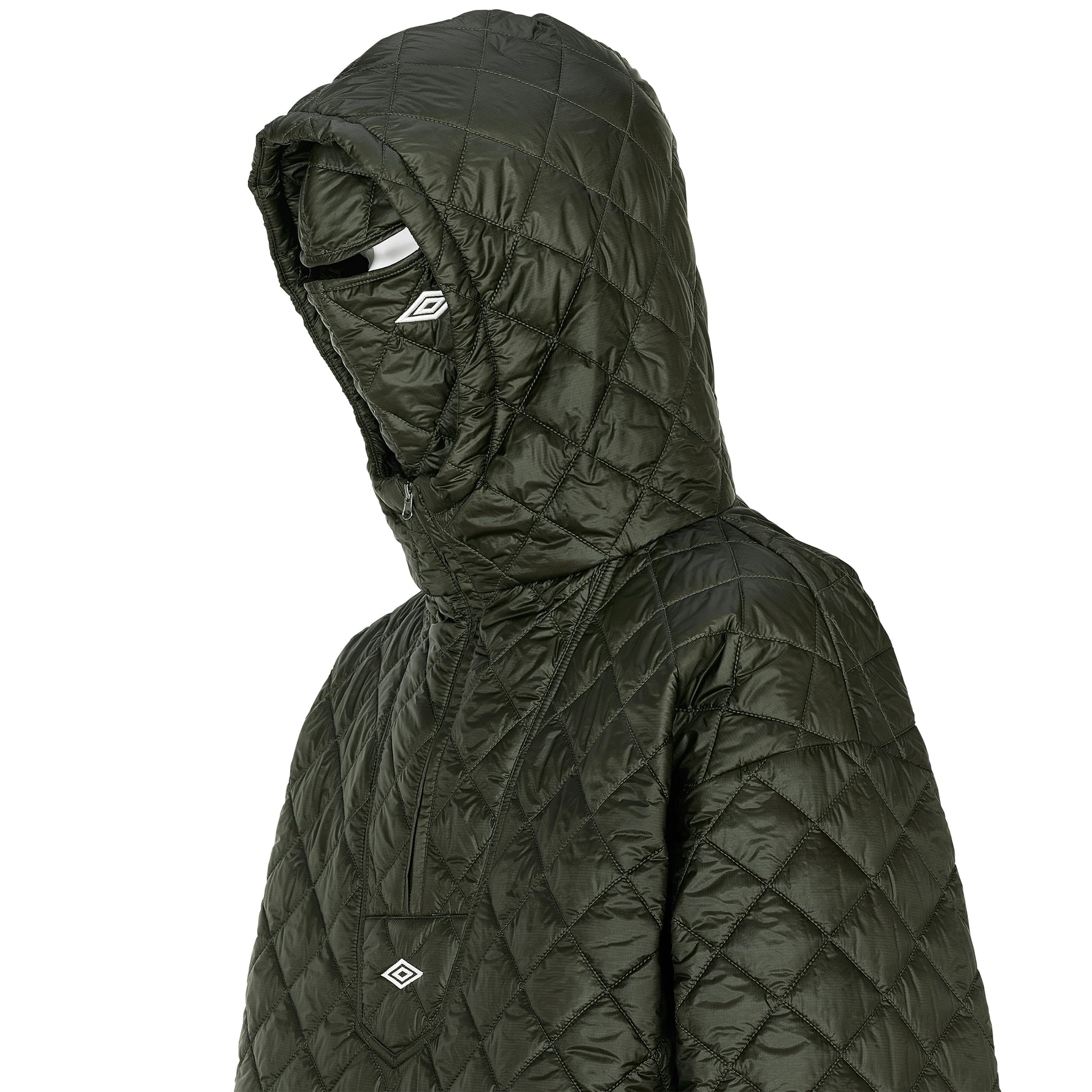 MASKED DIAMOND ANORAK DARK OLIVE