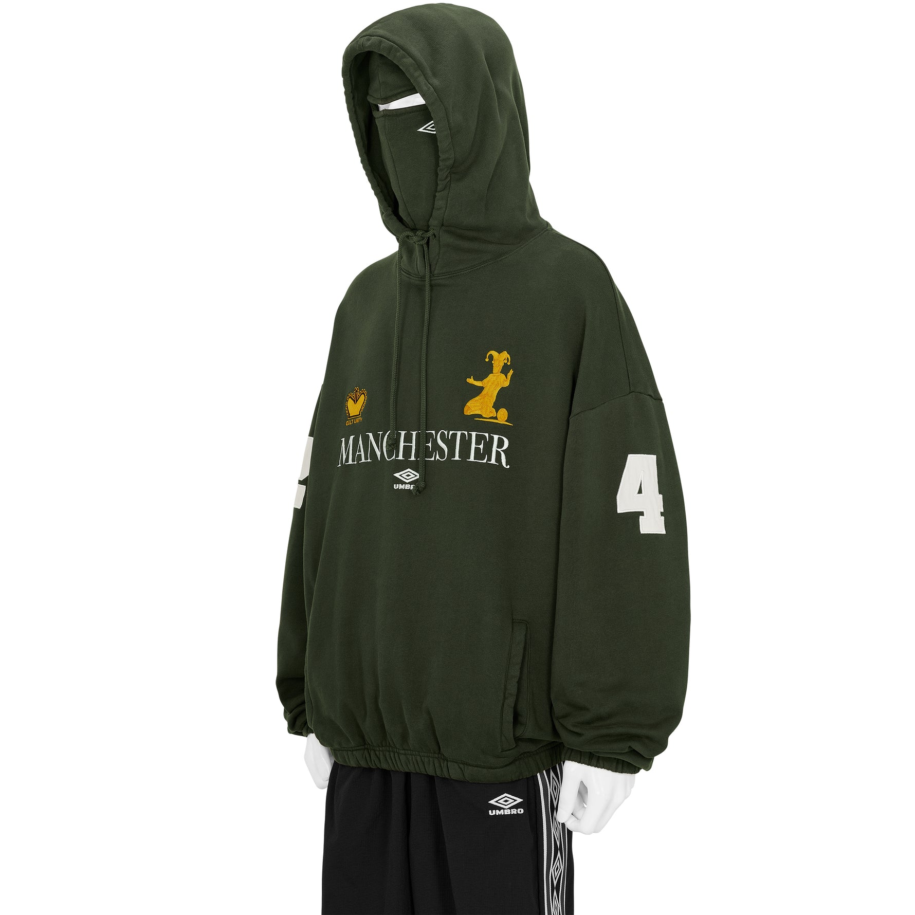 MANCHESTER MASKED HOODIE OLIVE