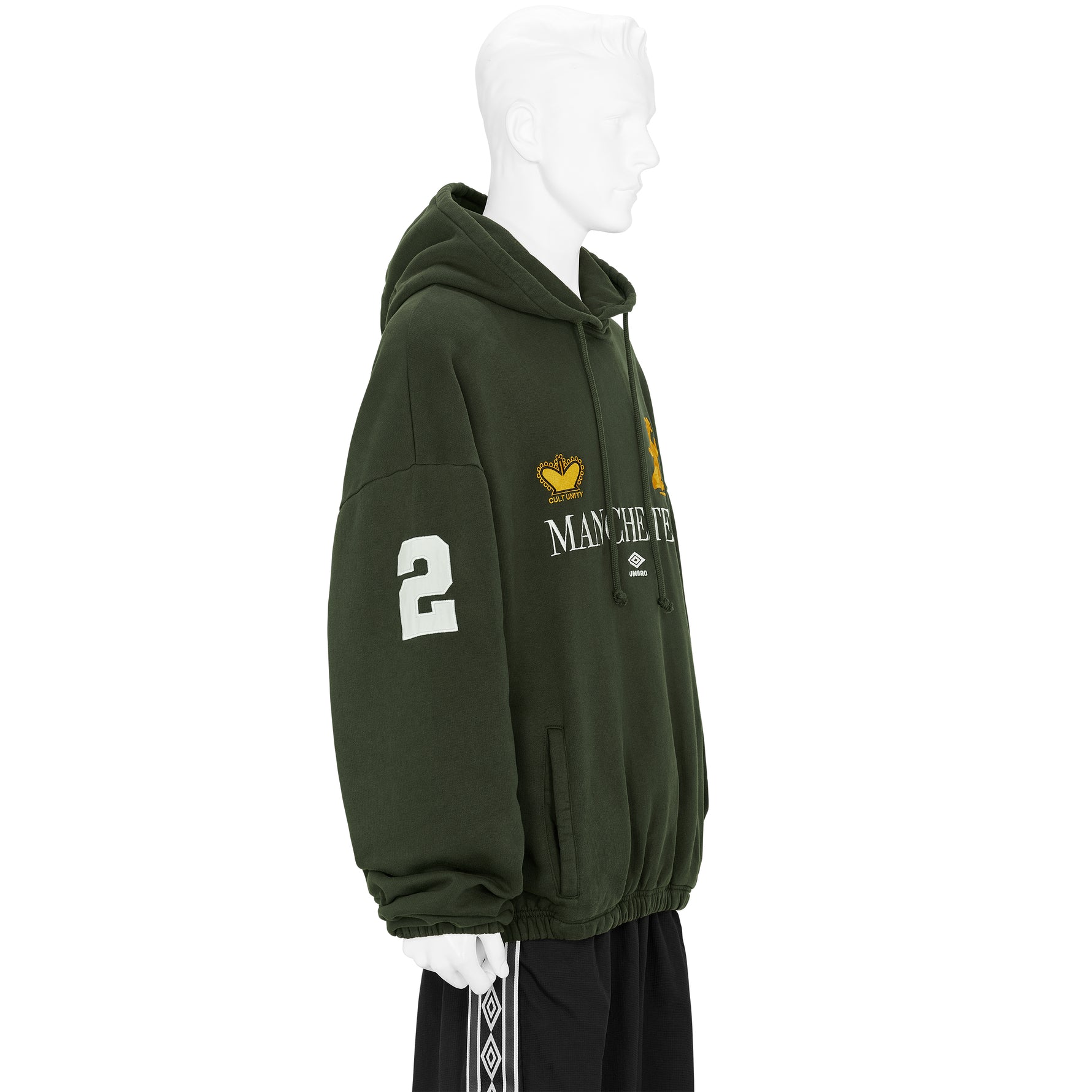 MANCHESTER MASKED HOODIE OLIVE