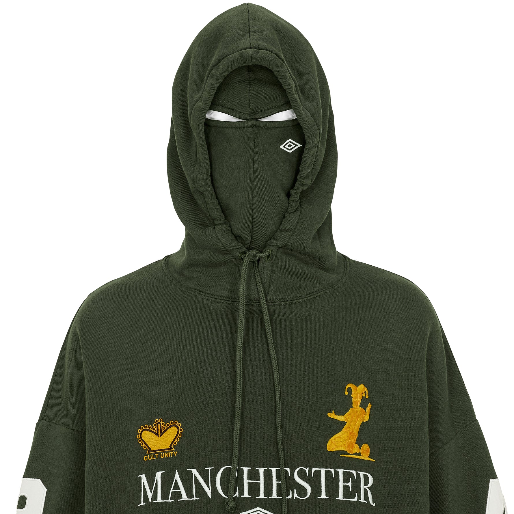 MANCHESTER MASKED HOODIE OLIVE