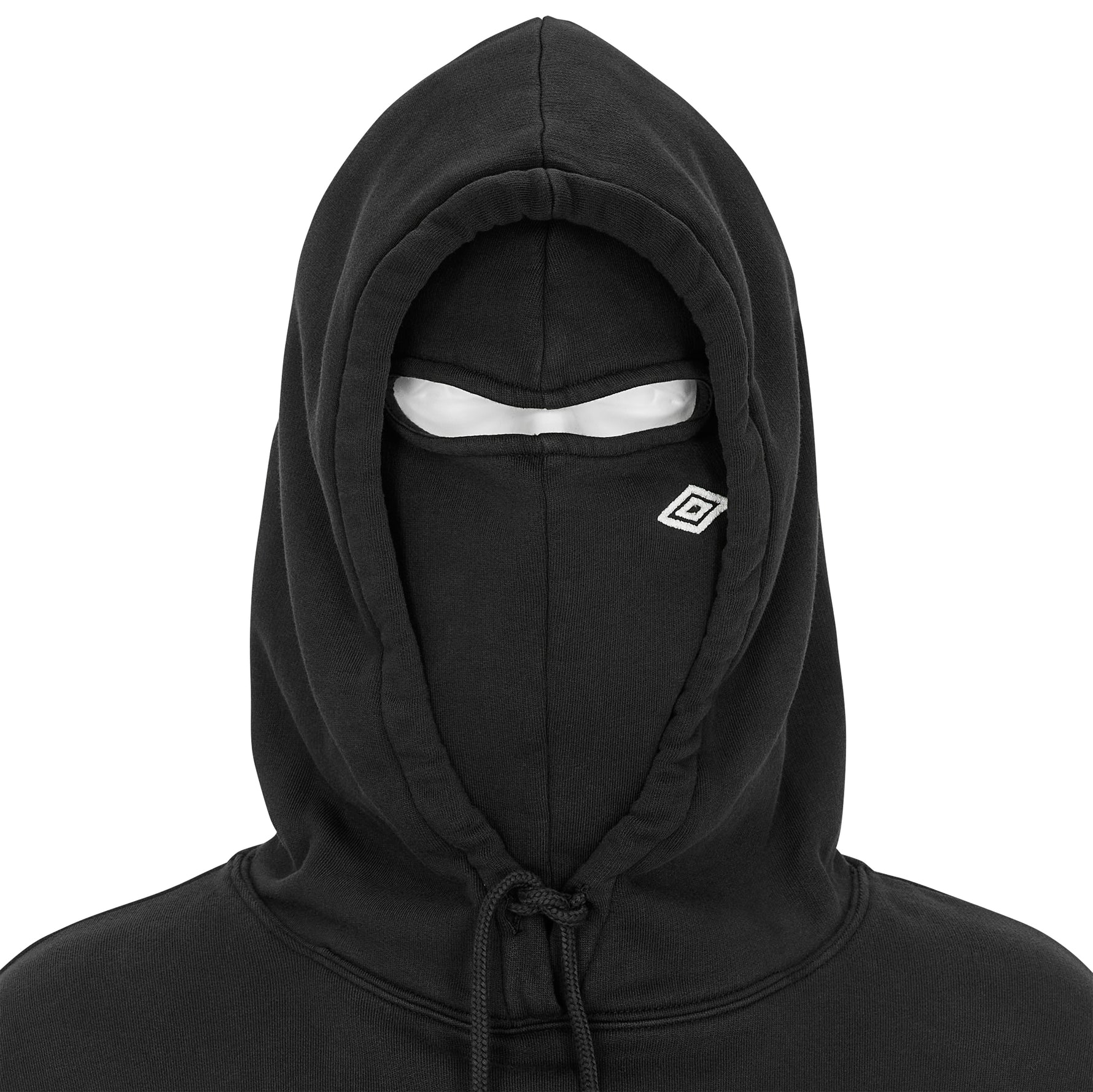 OG LOGO MASKED HOODIE WASHED BLACK