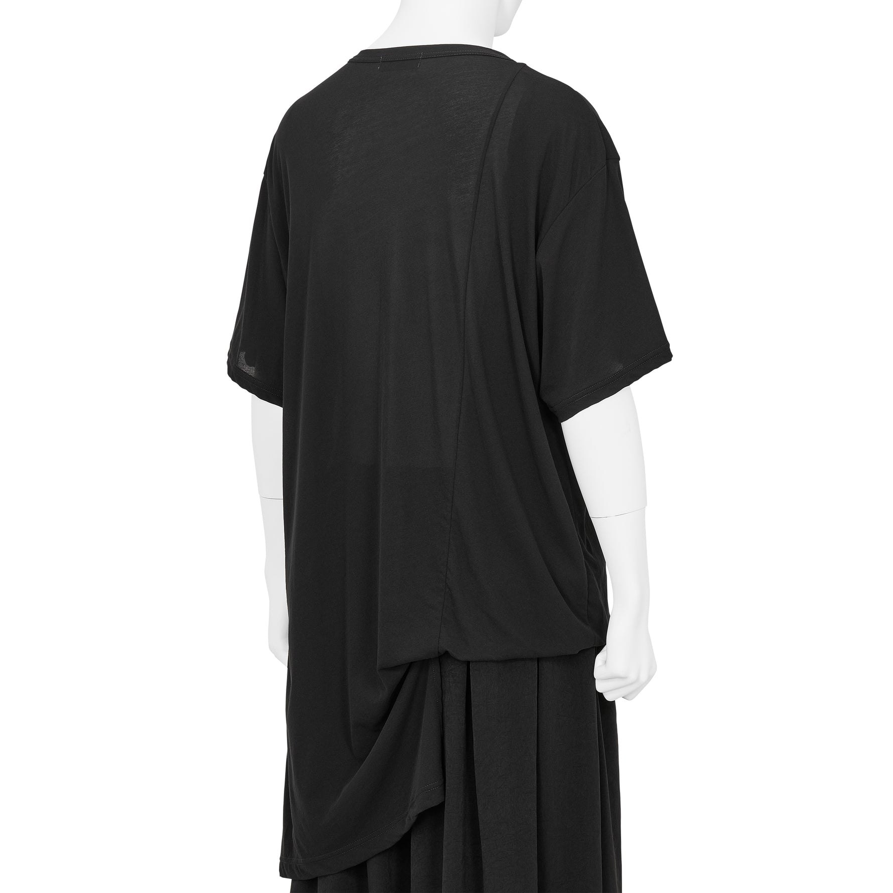 HIGH TWISTED GAS PS ASYMMETRY S/S TEE BLACK