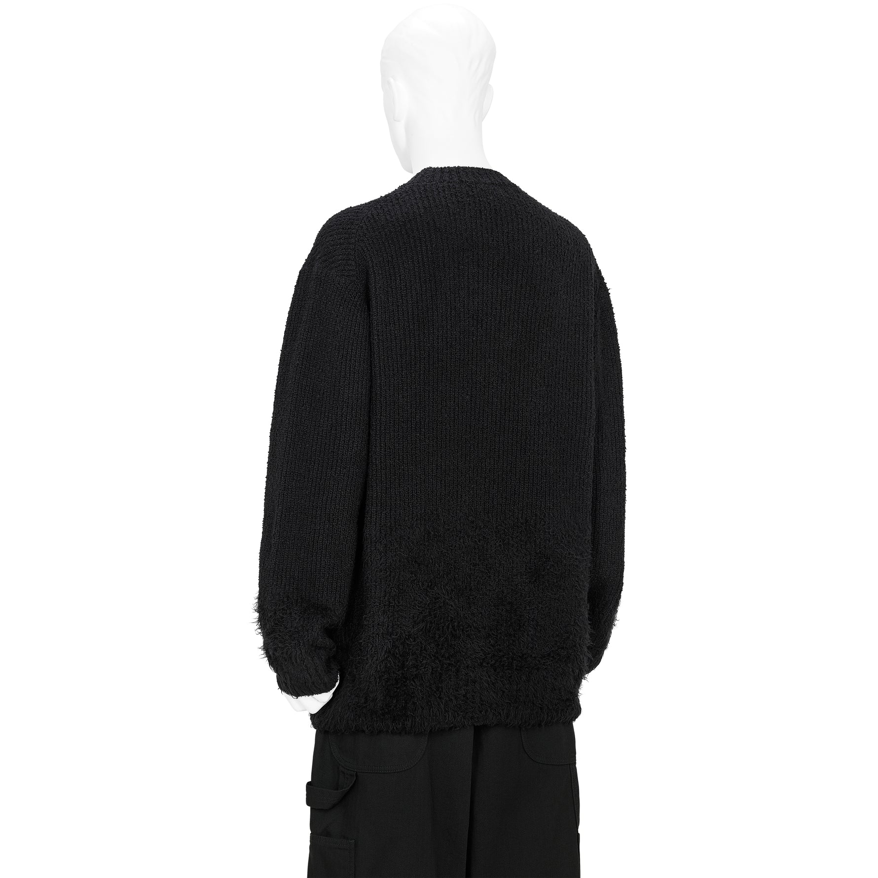 GRADATION CREW NECK KNIT BLACK