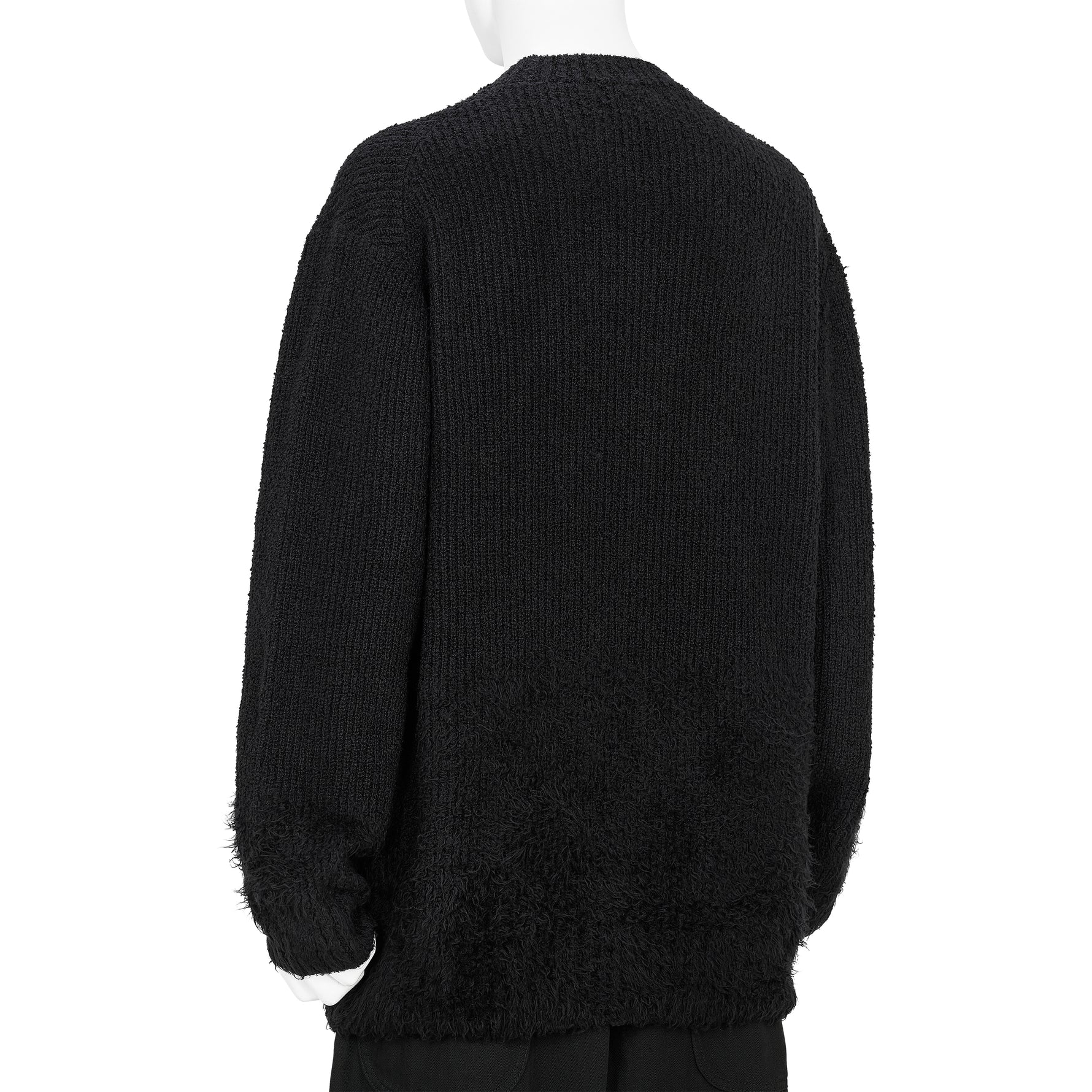 GRADATION CREW NECK KNIT BLACK