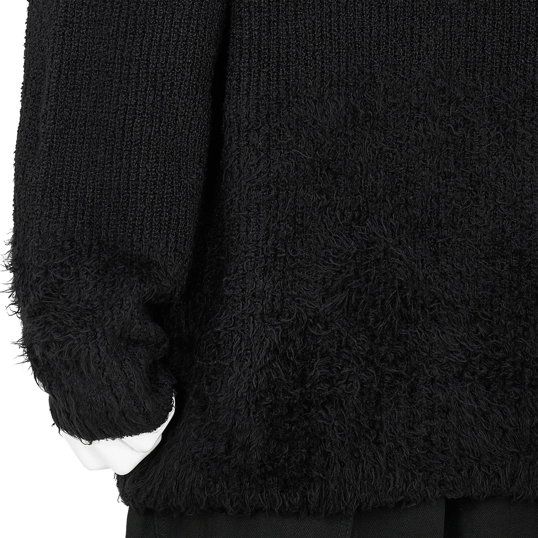 GRADATION CREW NECK KNIT BLACK