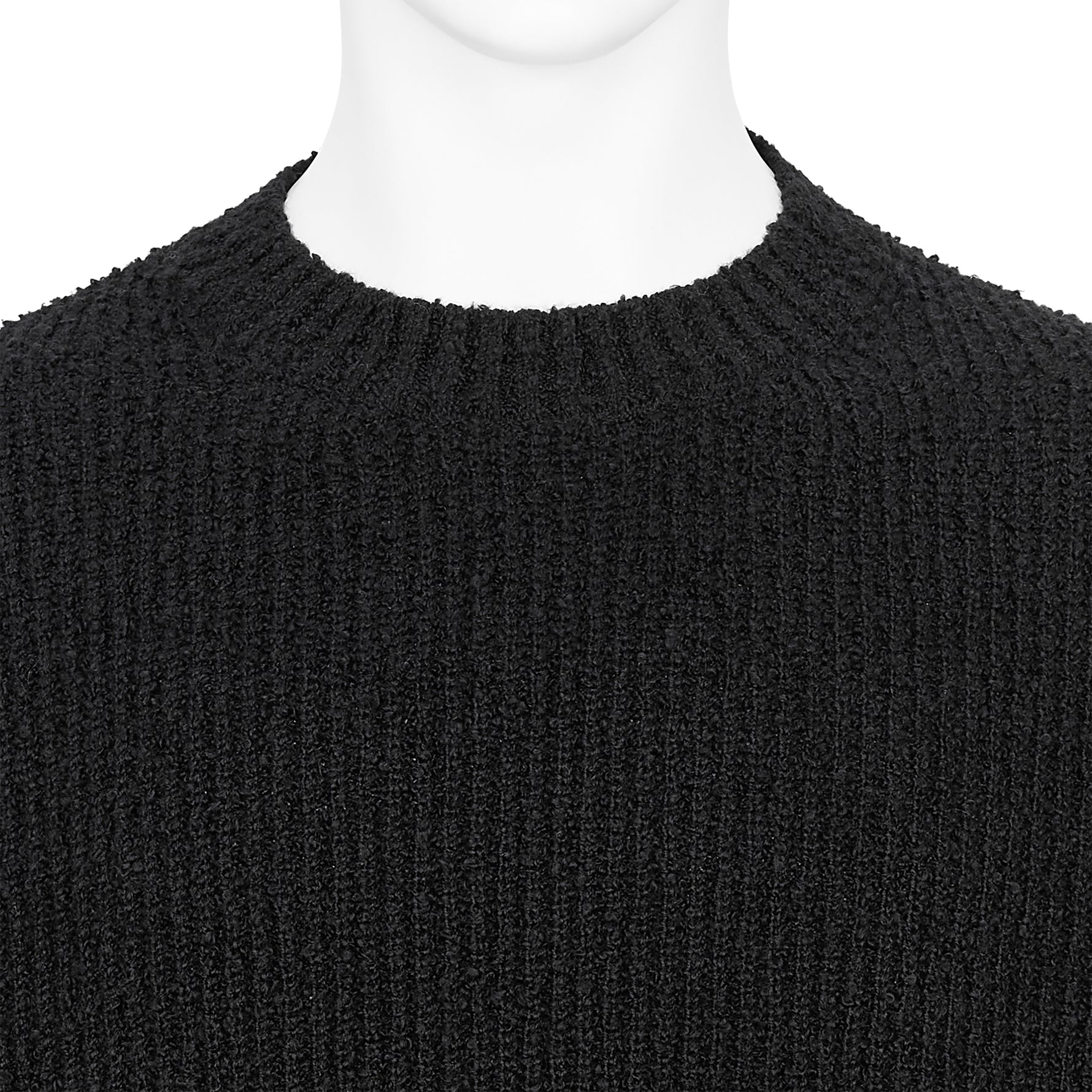 GRADATION CREW NECK KNIT BLACK