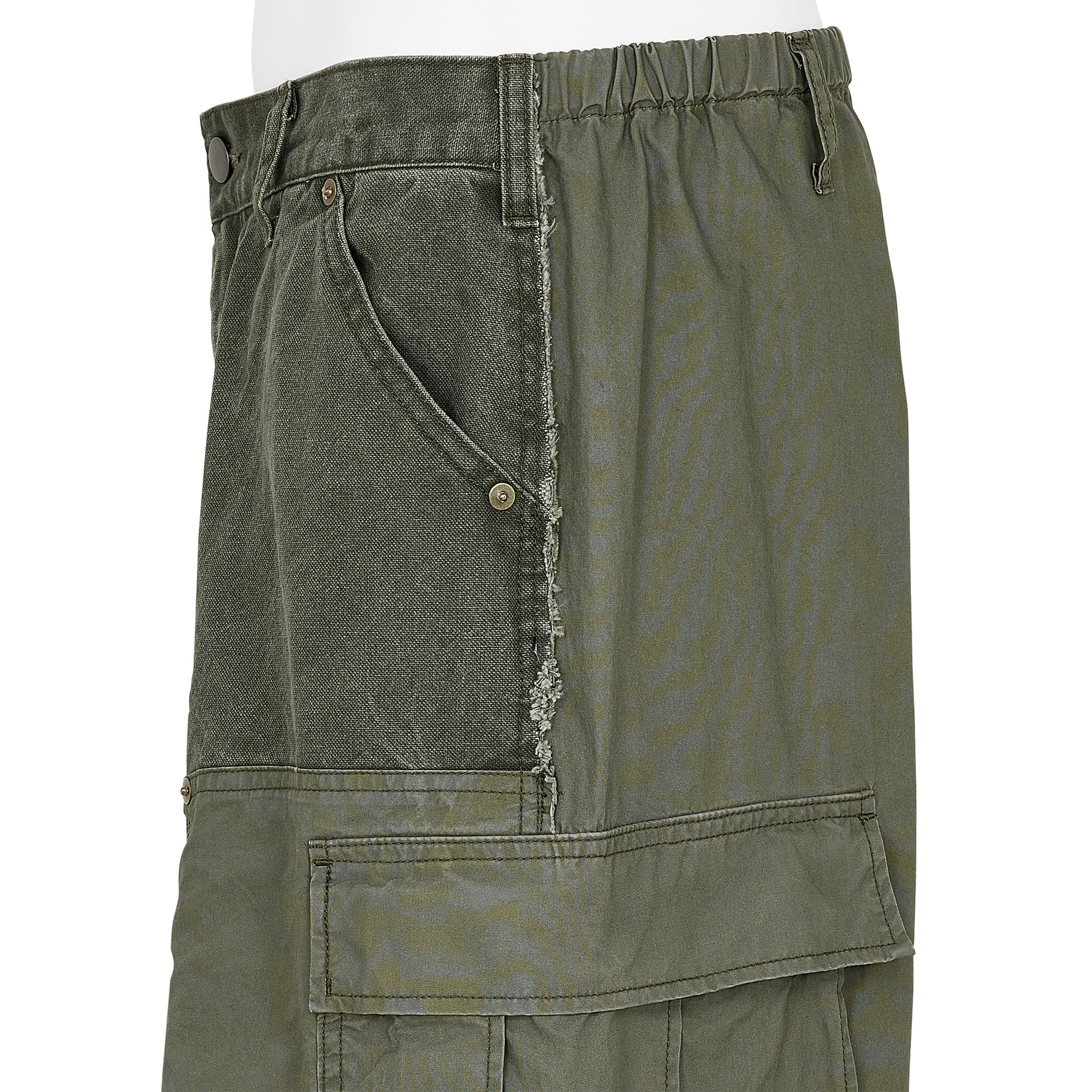 CONNECTED DOUBLE KNEE CARGO OLIVE