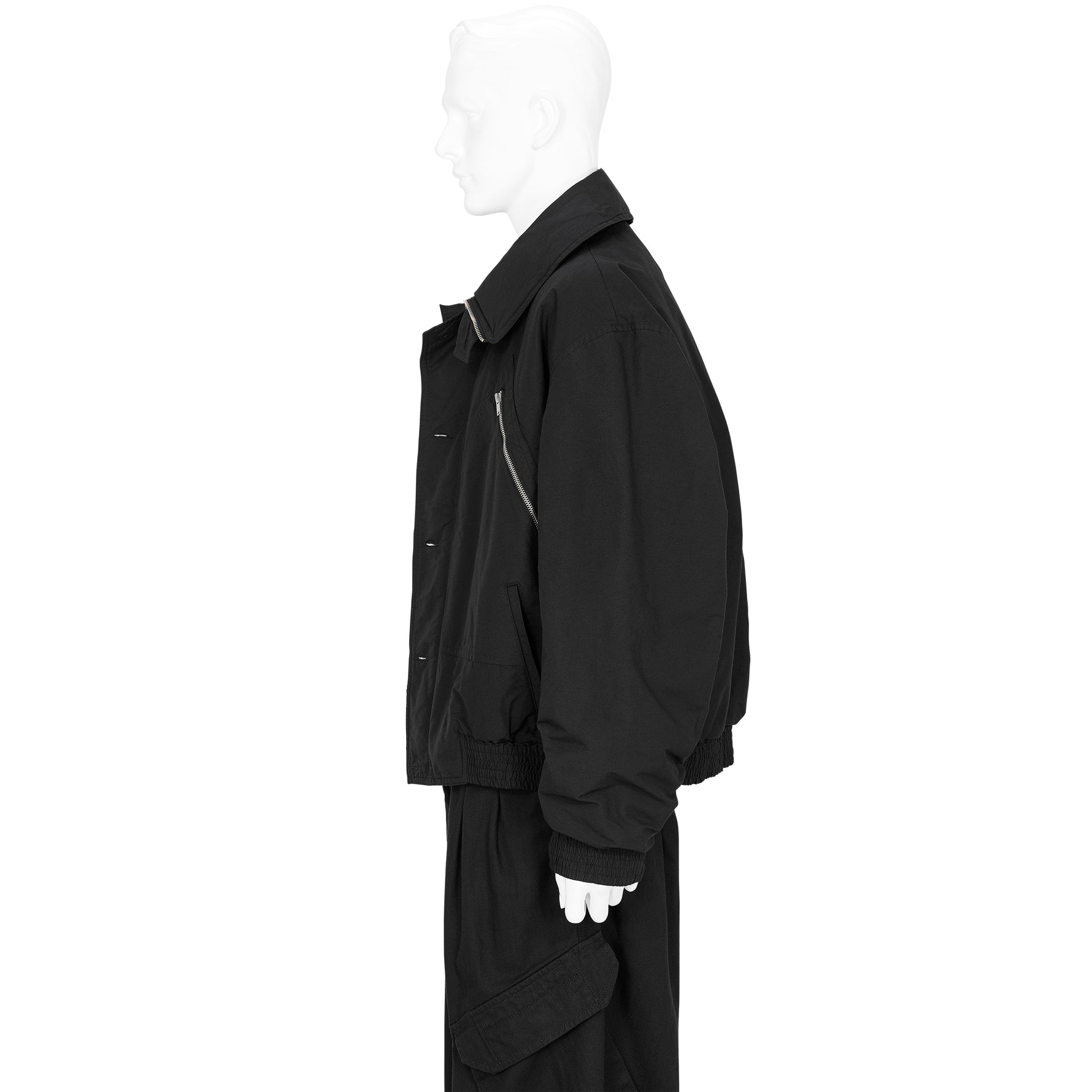 KATHARINE HAMNETT COLLABORATION SHORT BLOUSON BLACK