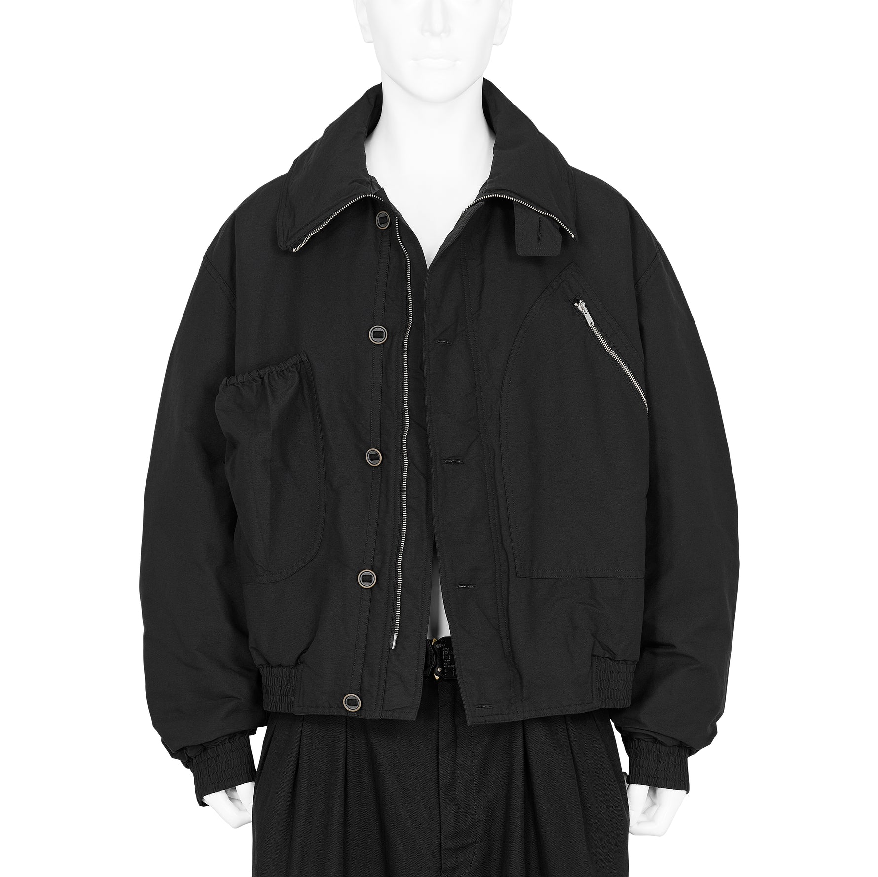 KATHARINE HAMNETT COLLABORATION SHORT BLOUSON BLACK