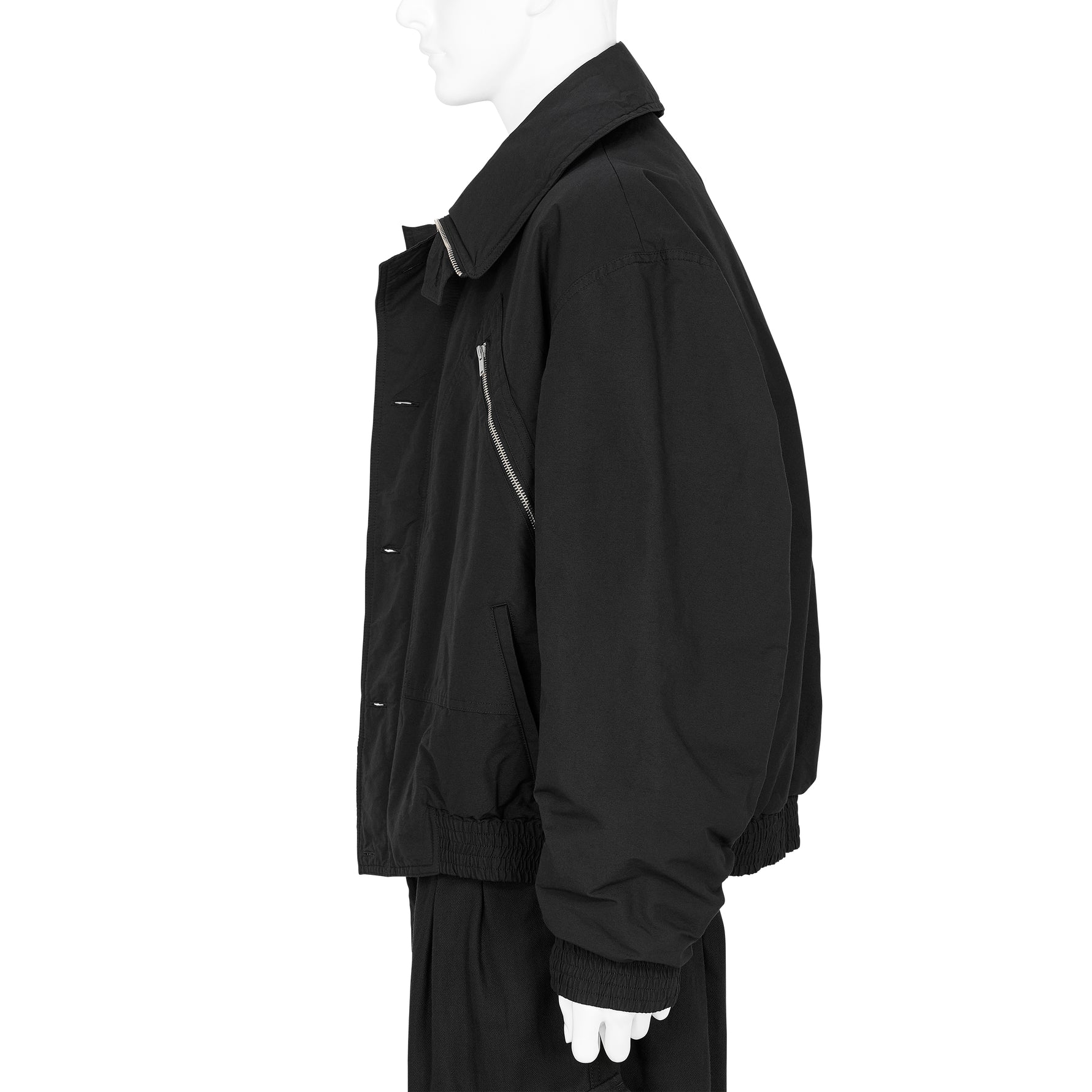KATHARINE HAMNETT COLLABORATION SHORT BLOUSON BLACK