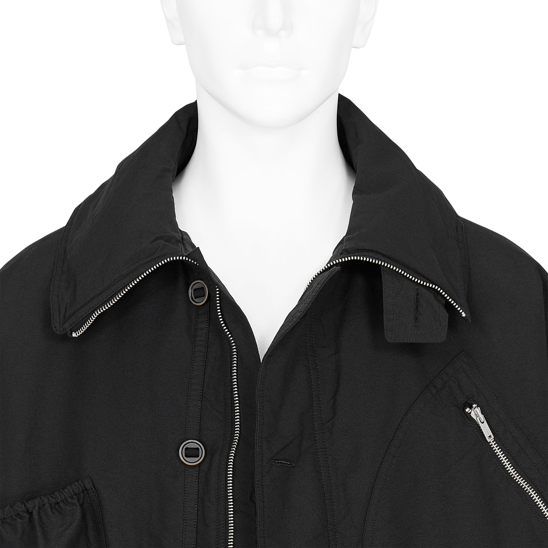 KATHARINE HAMNETT COLLABORATION SHORT BLOUSON BLACK