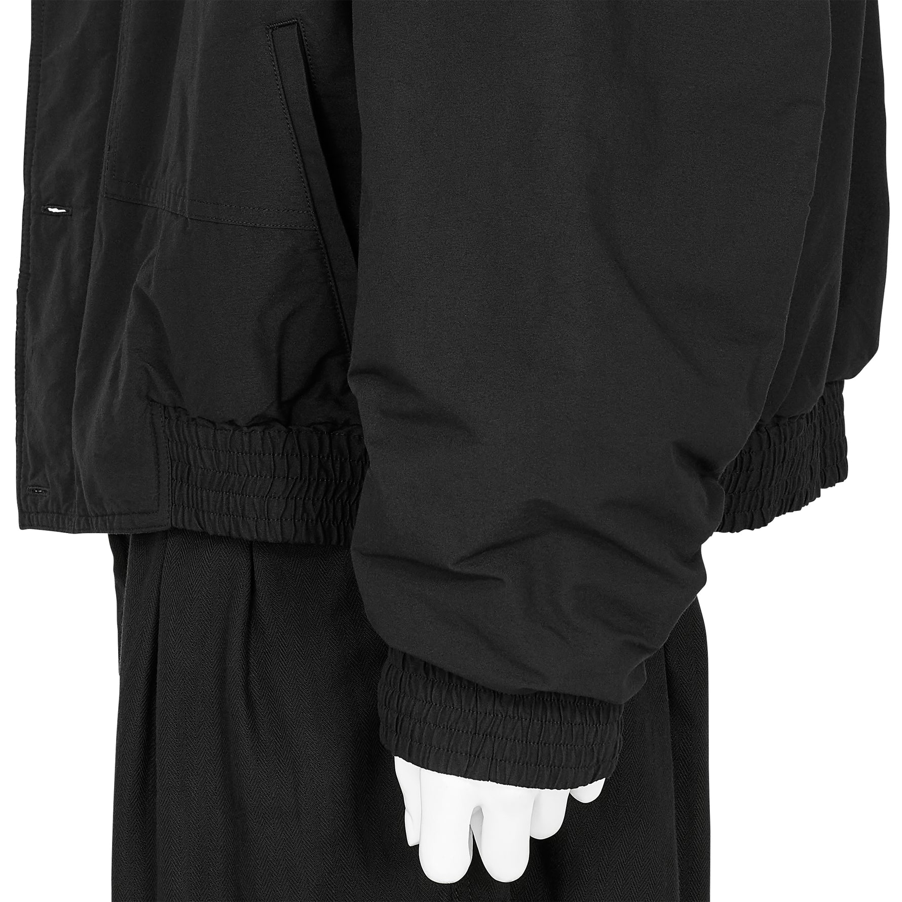 KATHARINE HAMNETT COLLABORATION SHORT BLOUSON BLACK