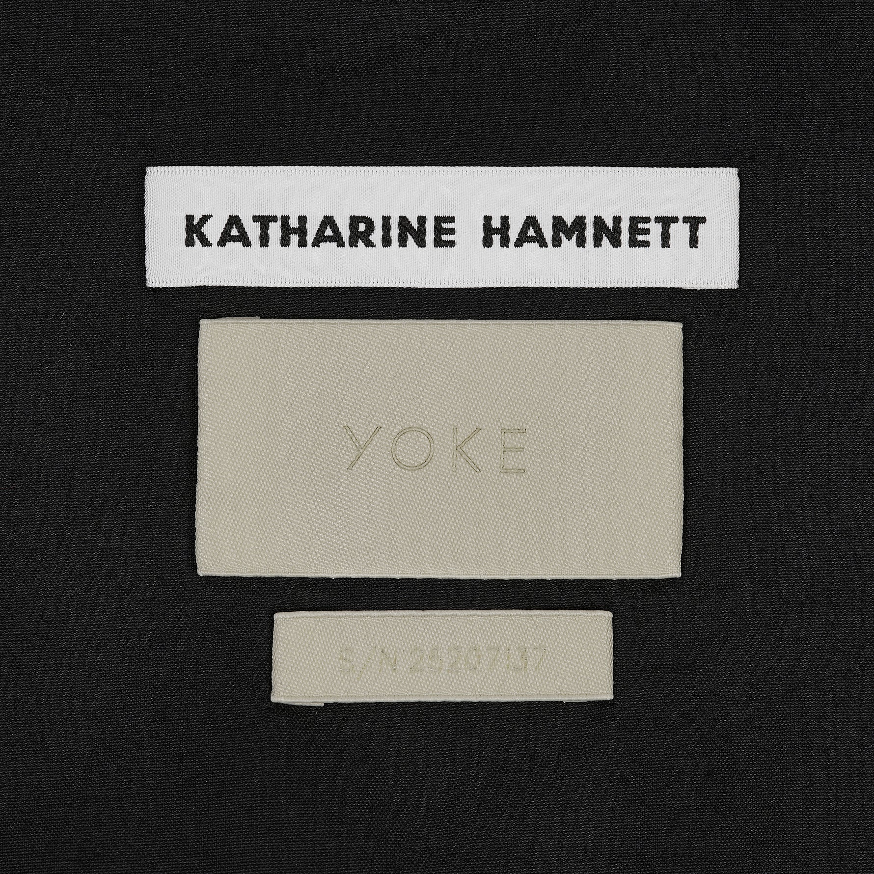 KATHARINE HAMNETT COLLABORATION HALF COAT BLACK