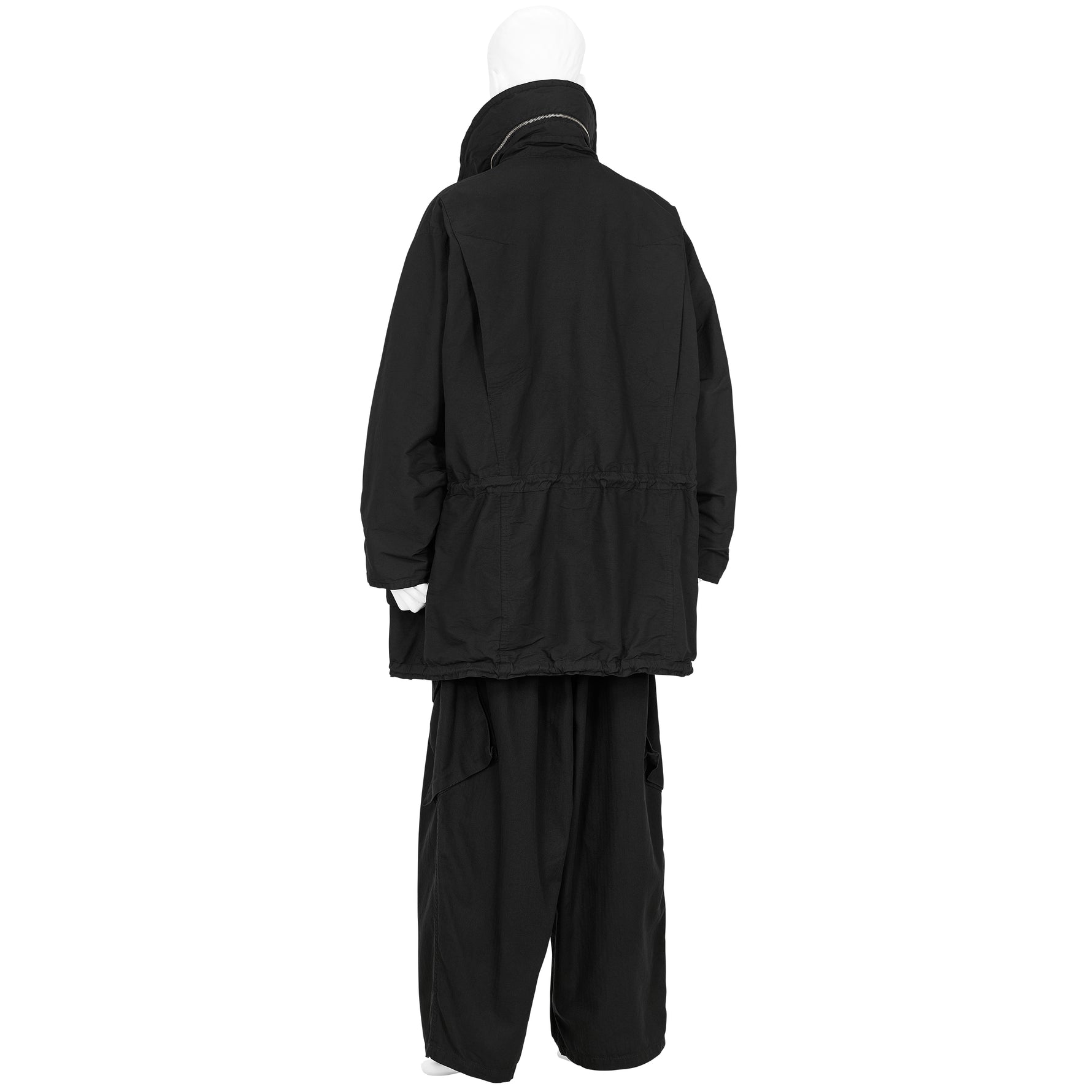 KATHARINE HAMNETT COLLABORATION HALF COAT BLACK