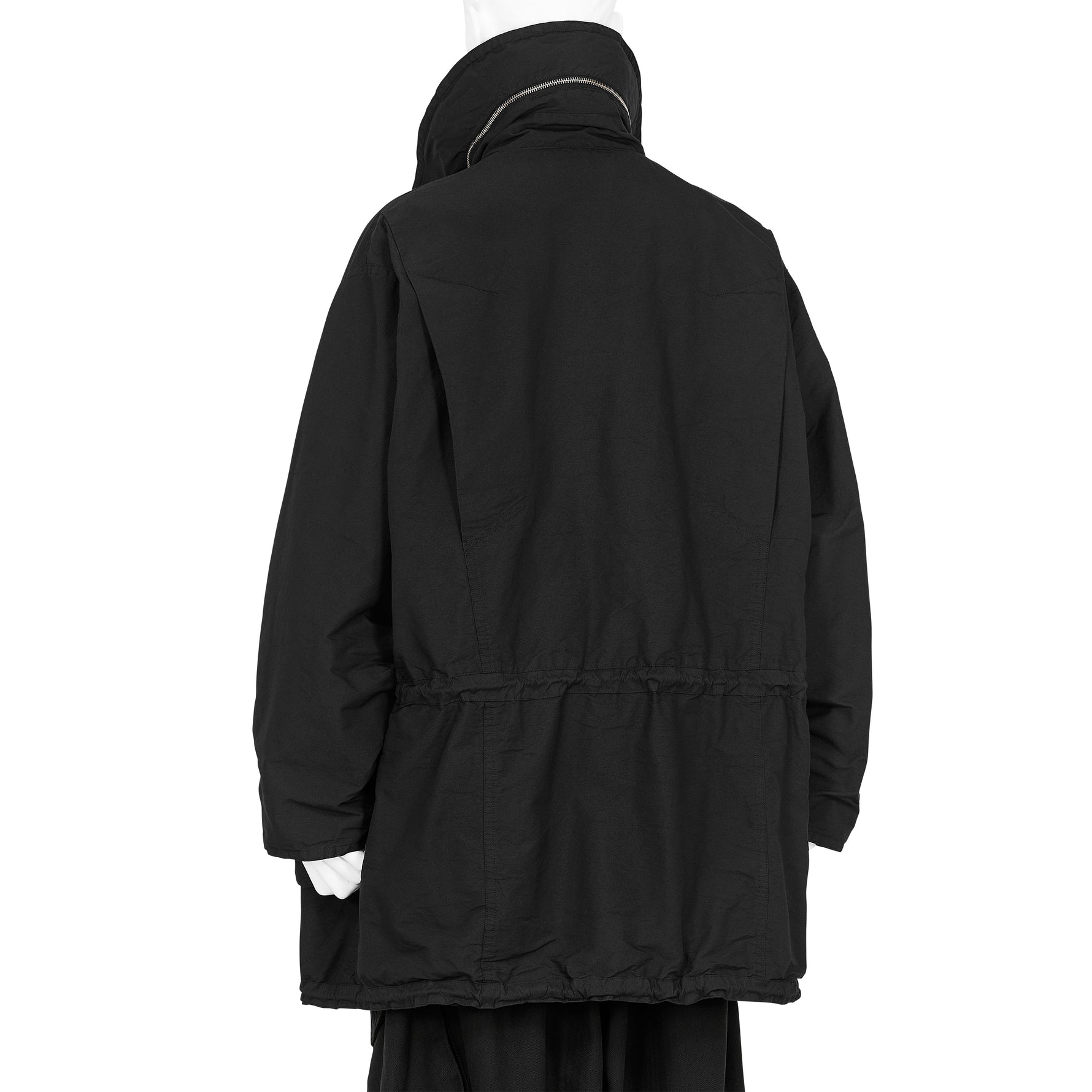 KATHARINE HAMNETT COLLABORATION HALF COAT BLACK