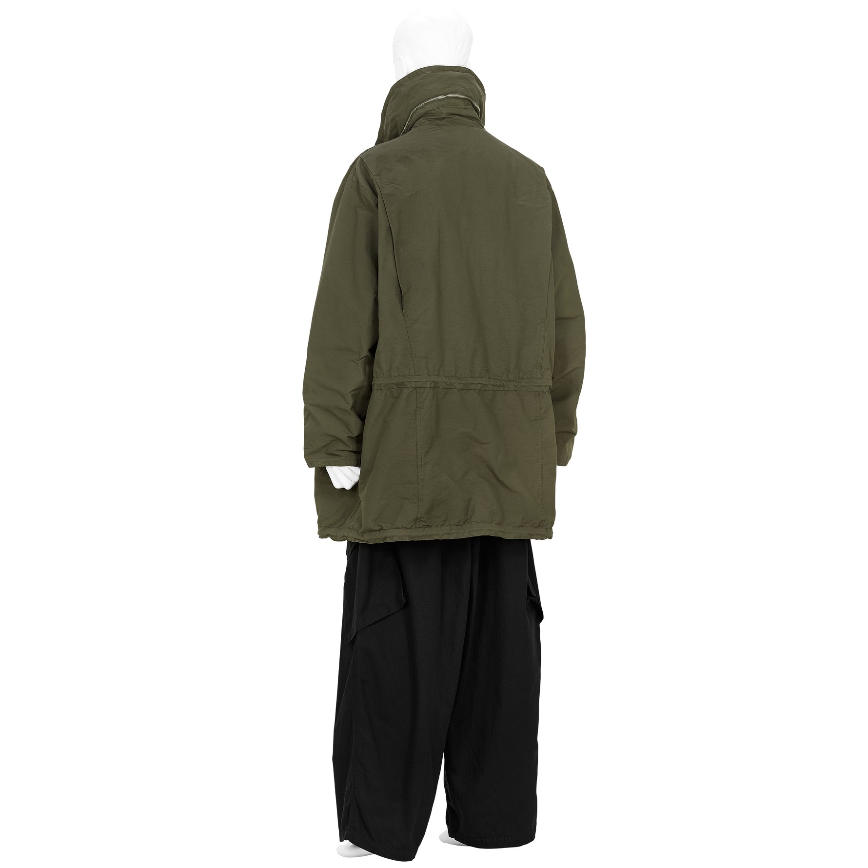 KATHARINE HAMNETT COLLABORATION HALF COAT OLIVE