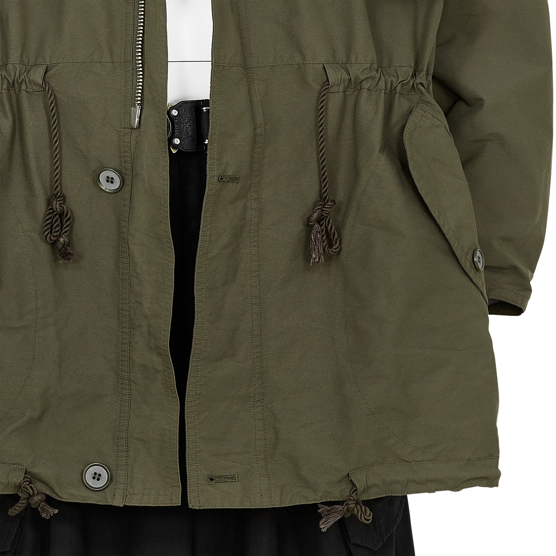 KATHARINE HAMNETT COLLABORATION HALF COAT OLIVE