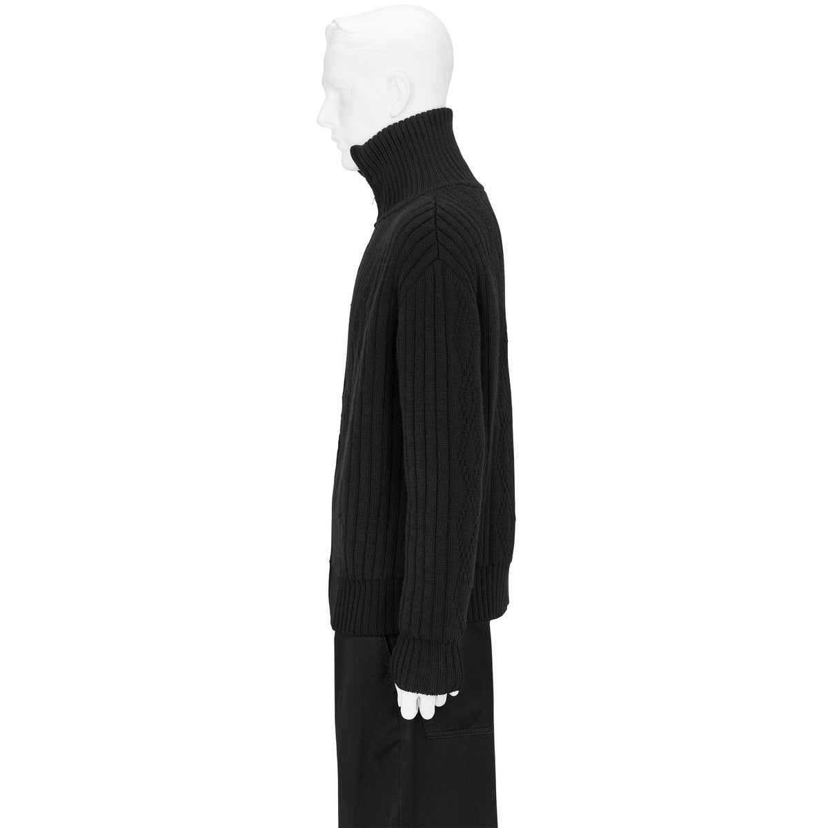 LOT.533 ZIP UP KNIT BLOUSON BLACK