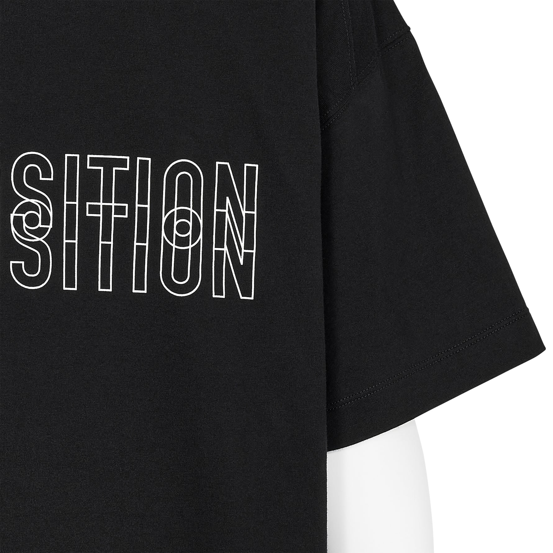 Yasuhiro Ishimoto COMPOSITION PRINT TEE BLACK