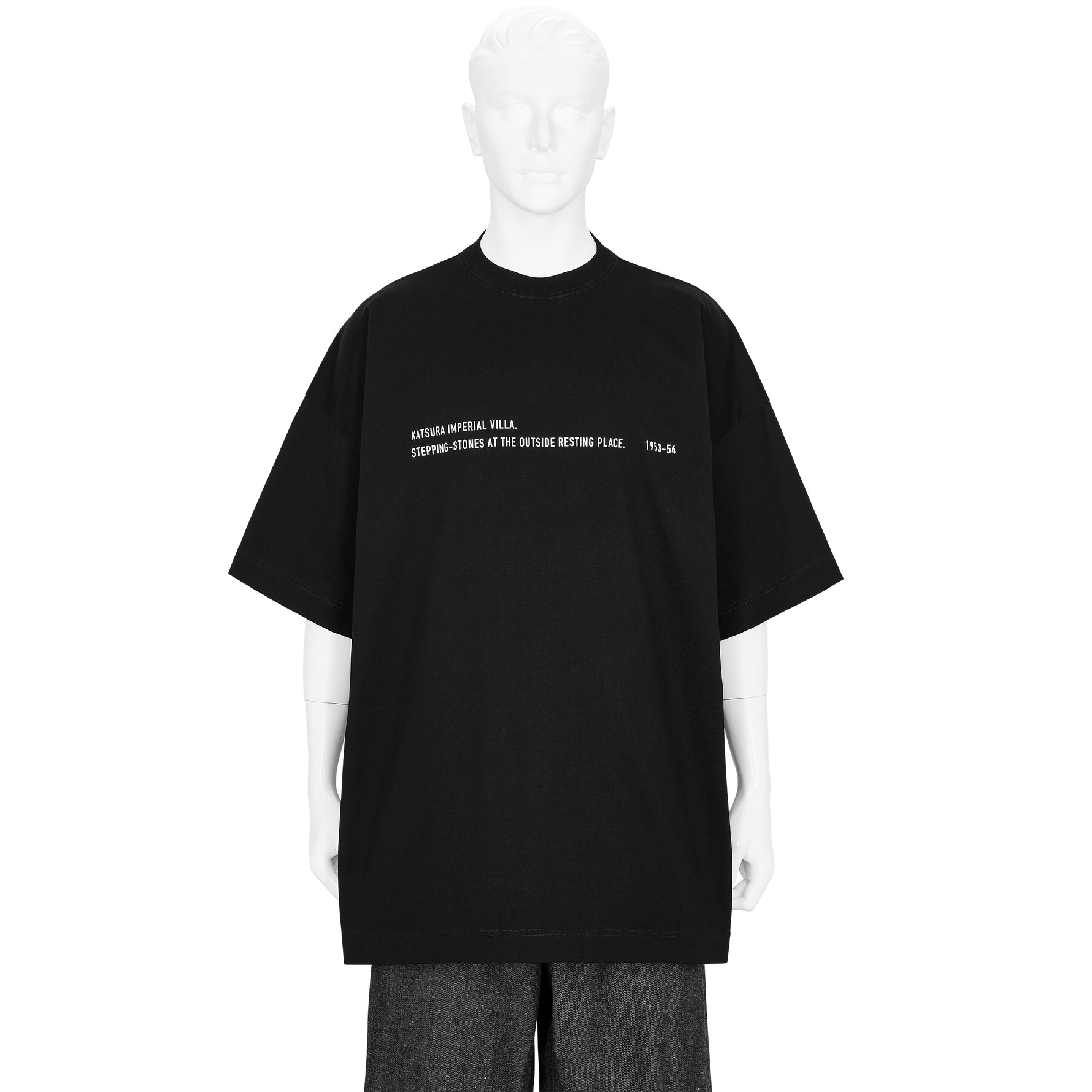 Yasuhiro Ishimoto KATSURA IMPERIAL VILLA PRINT TEE BLACK