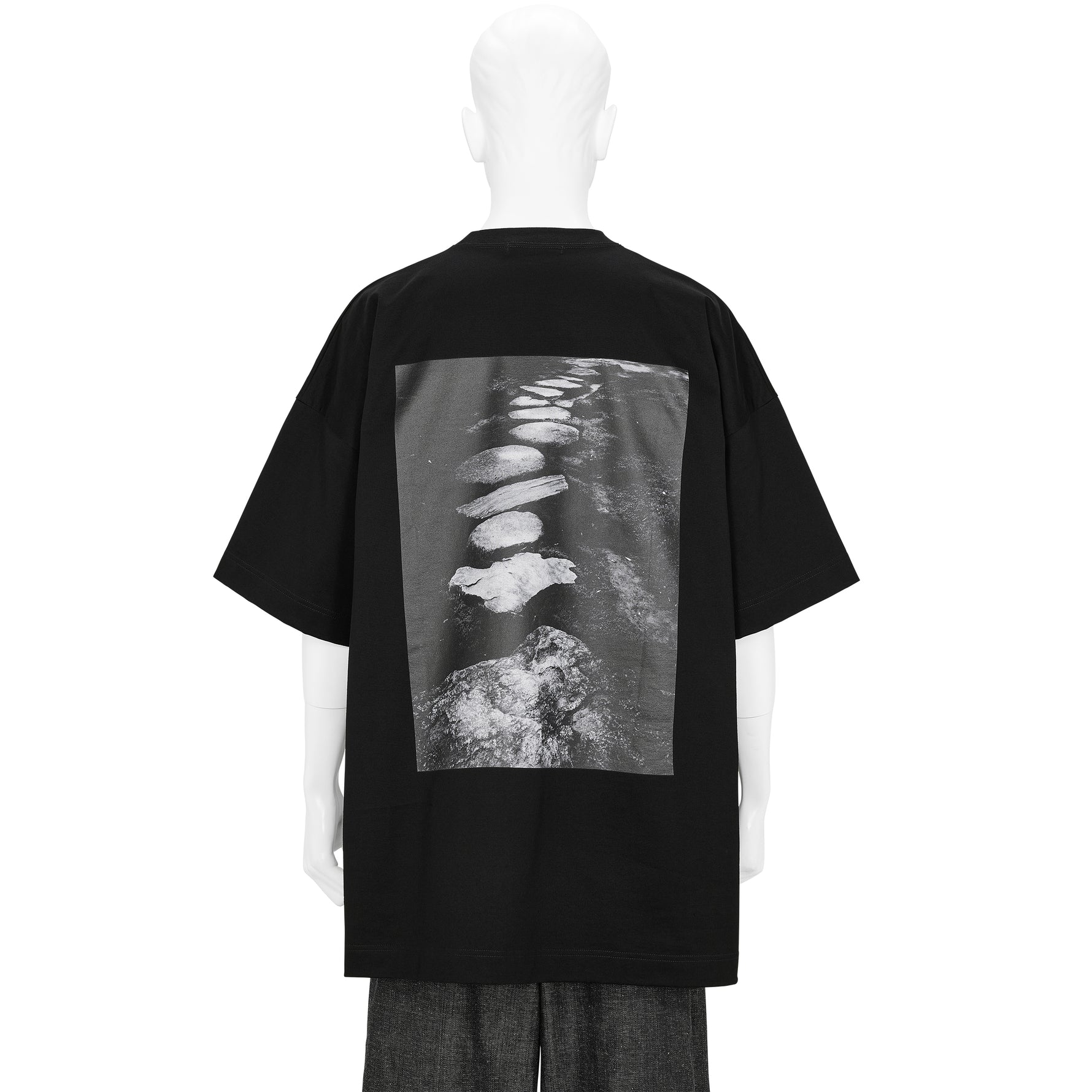 Yasuhiro Ishimoto KATSURA IMPERIAL VILLA PRINT TEE BLACK