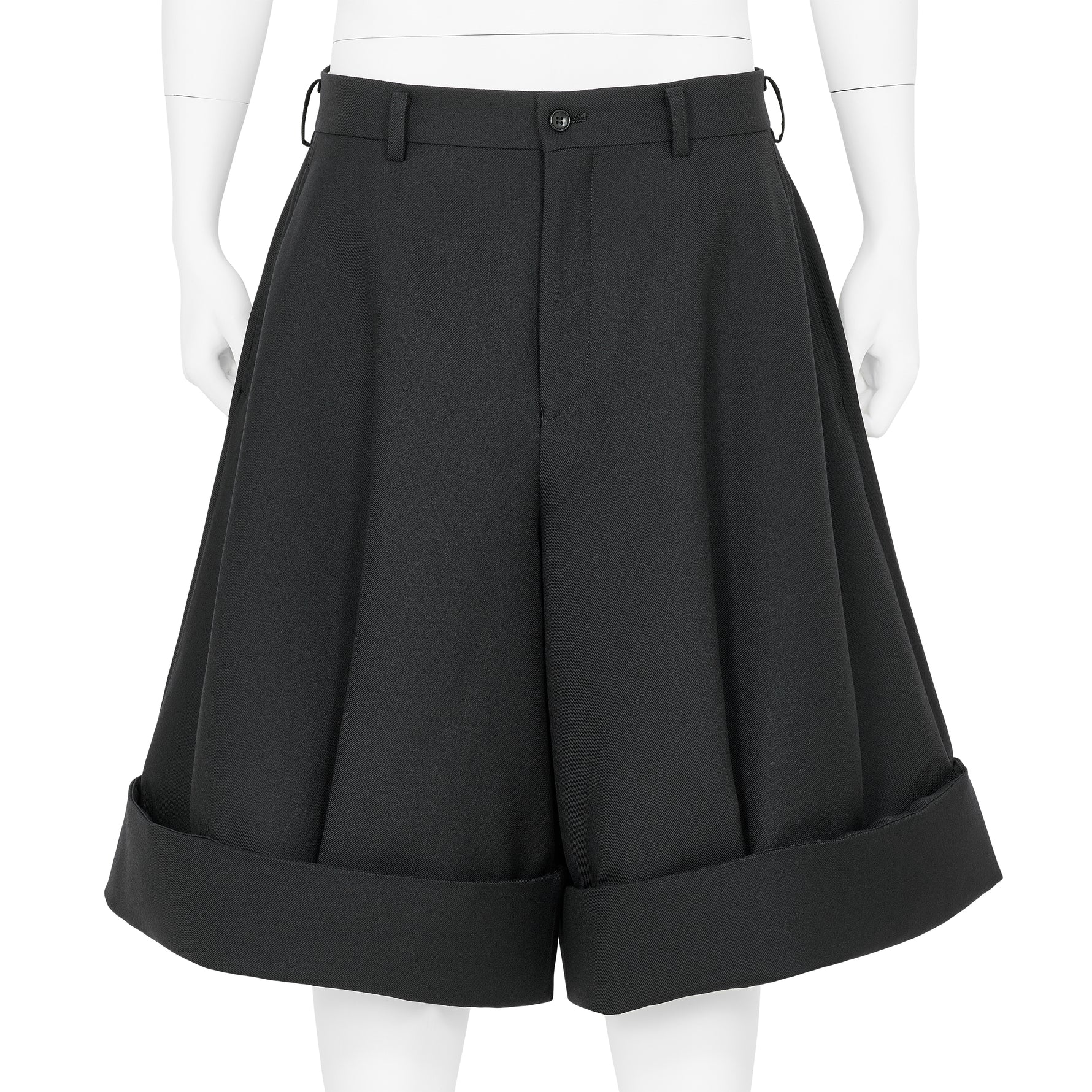 HEM DOUBLE SHORTS BLACK