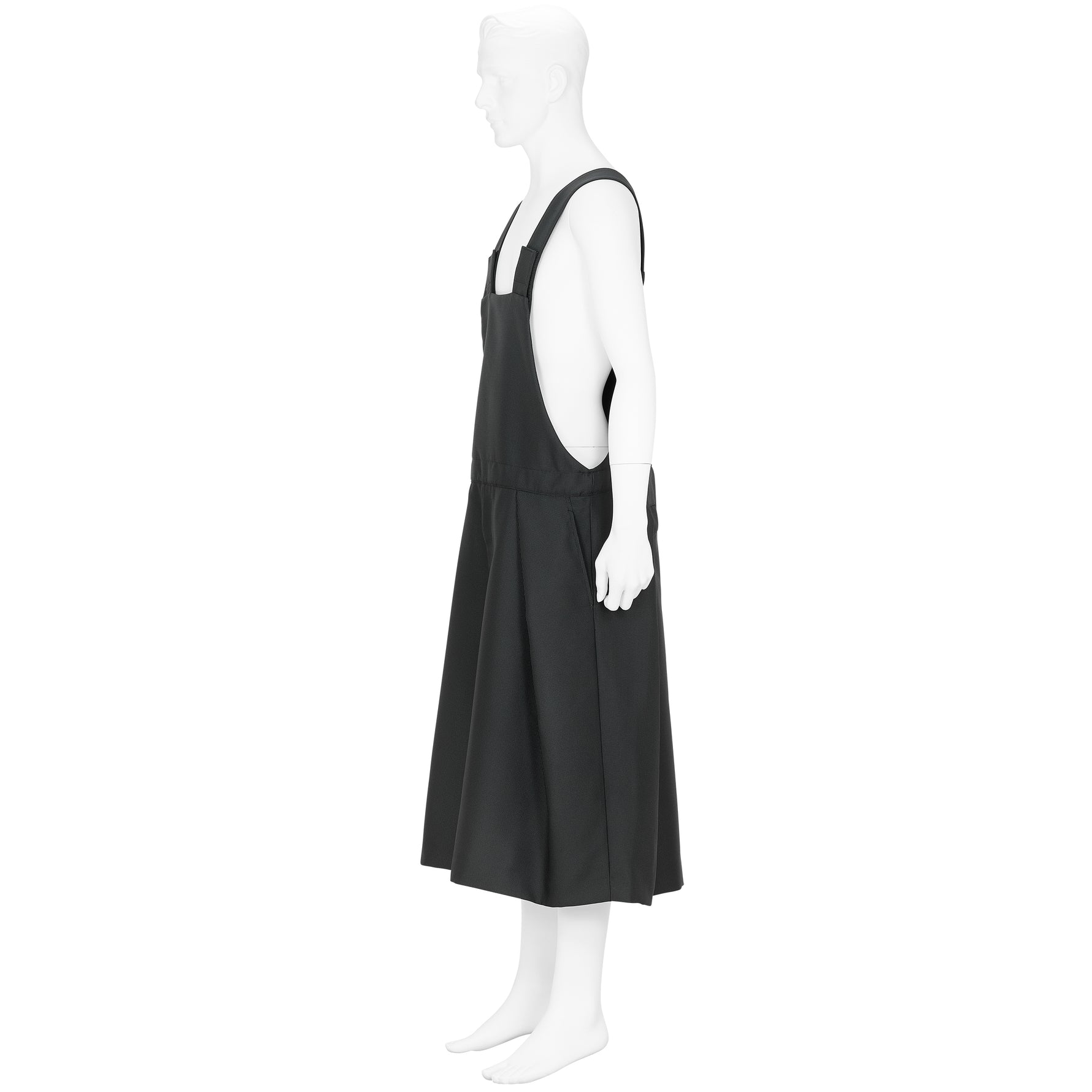 POLYESTER OVERALLS BLACK