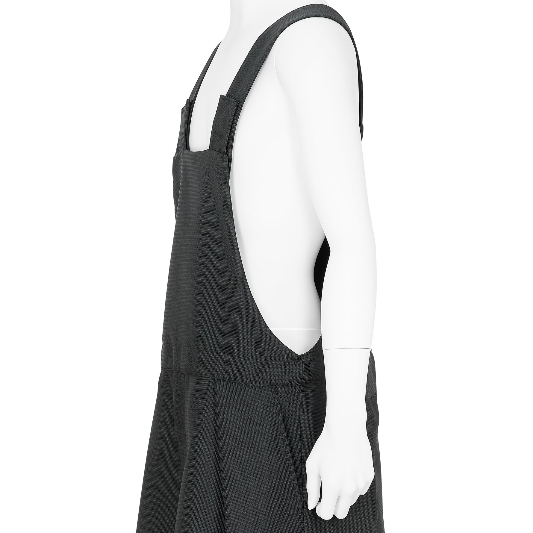 POLYESTER OVERALLS BLACK