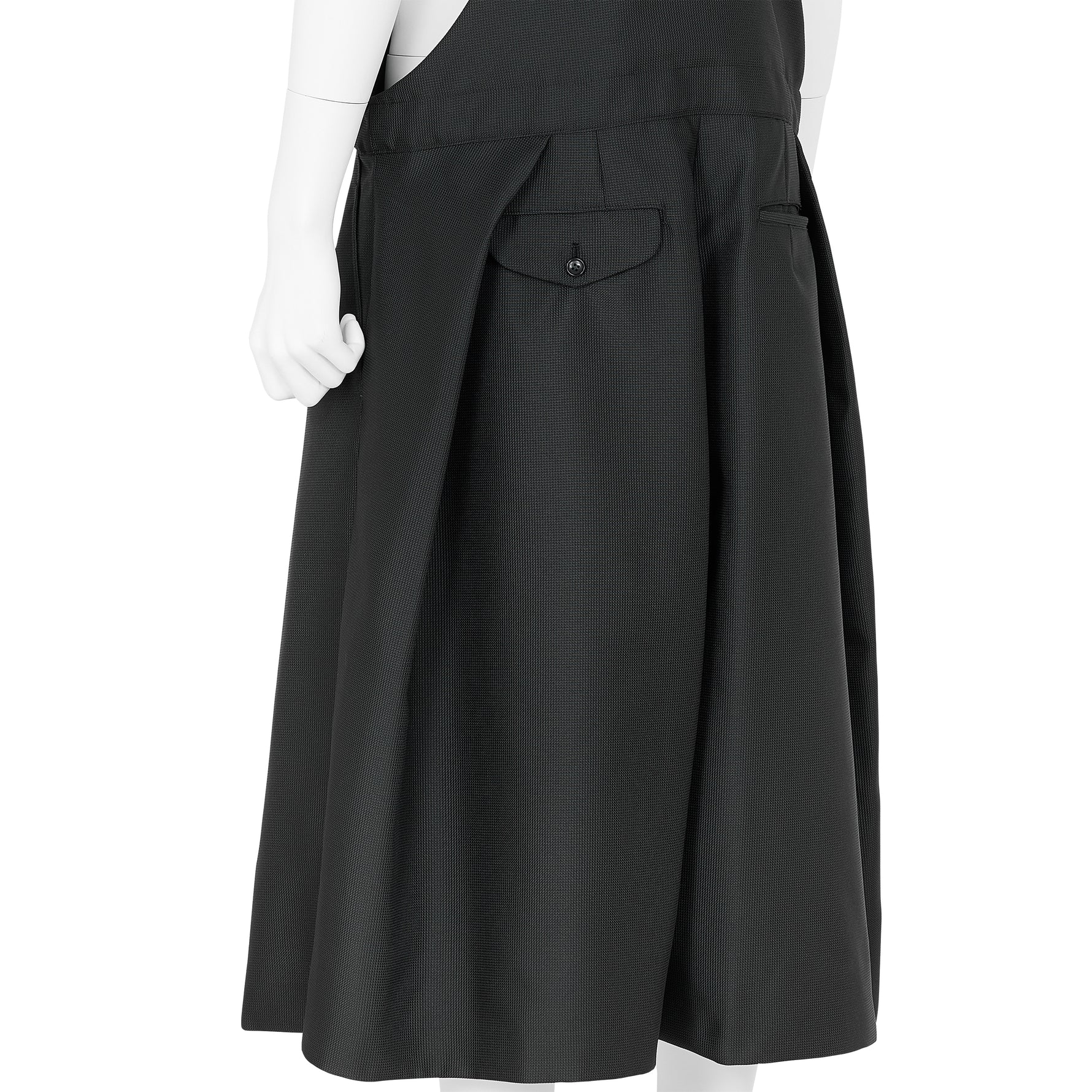POLYESTER OVERALLS BLACK