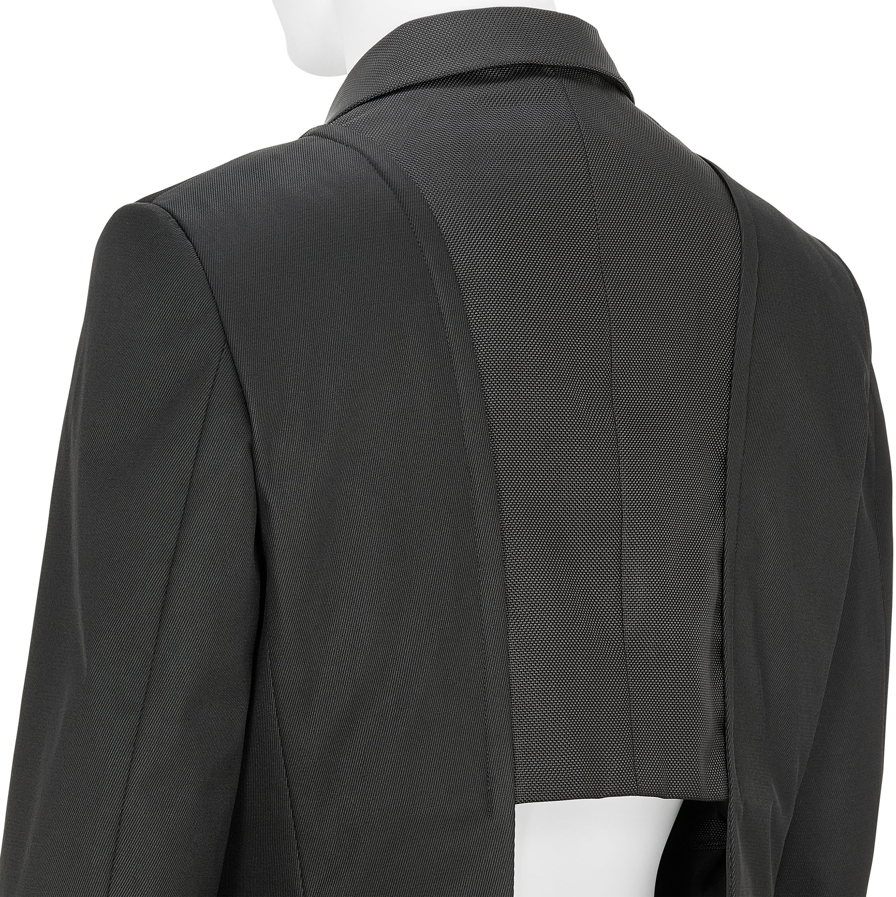 PANEL DOUBLE JACKET BLACK