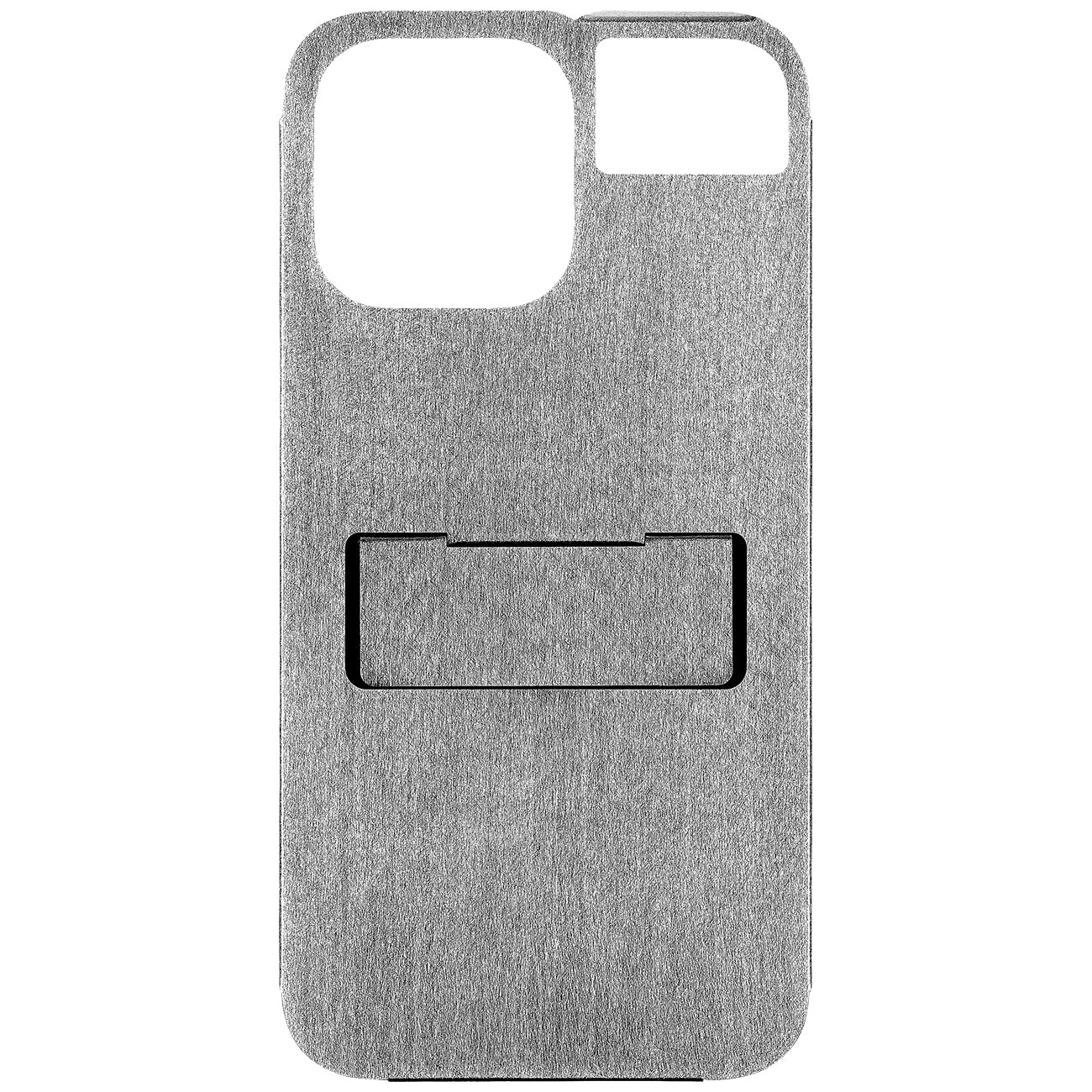 iPhone 14 - 16 PRO CASE ( STRAIGHT VIBRATION FINISH ) SILVER