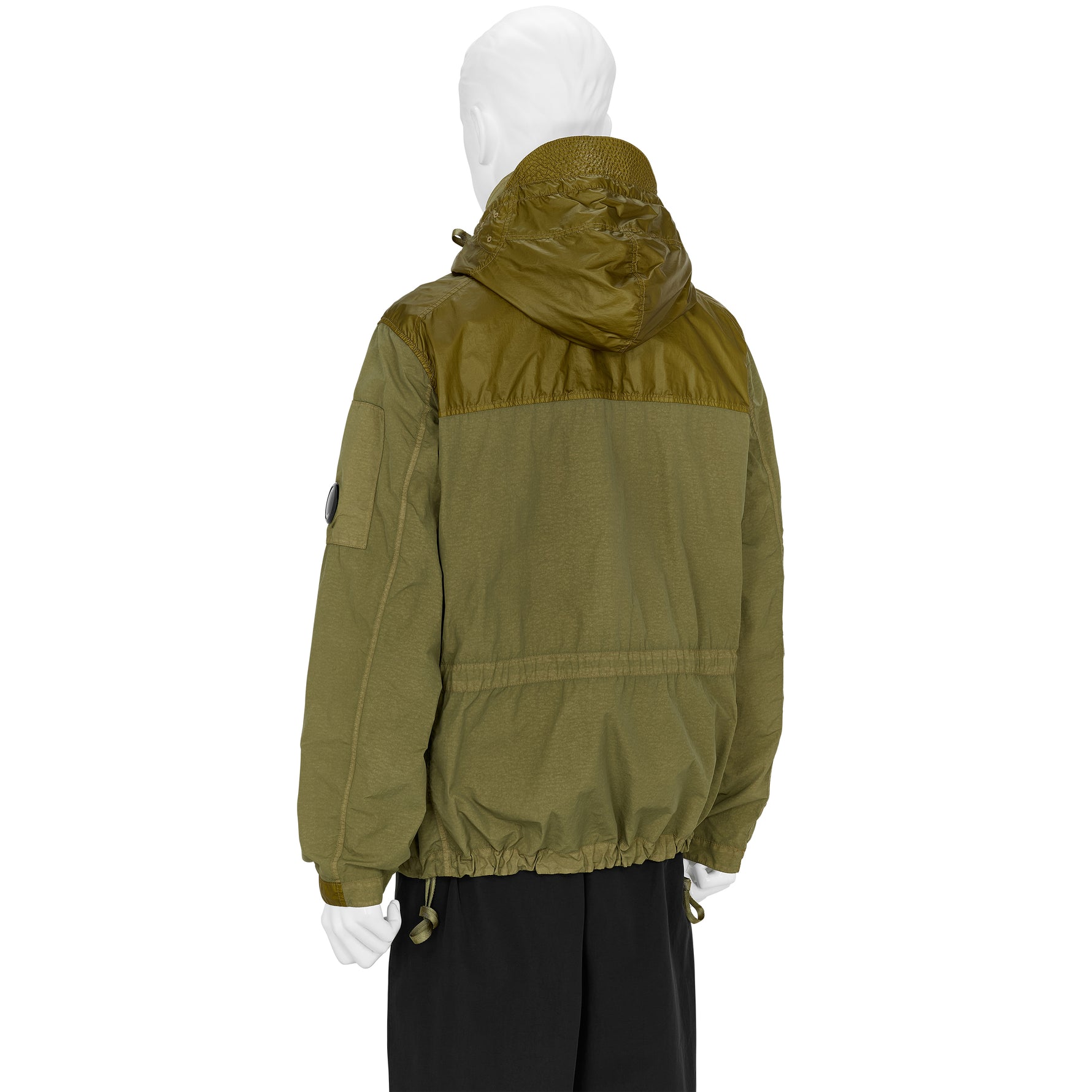 FLATT NYLON PANEL JACKET OLIVE